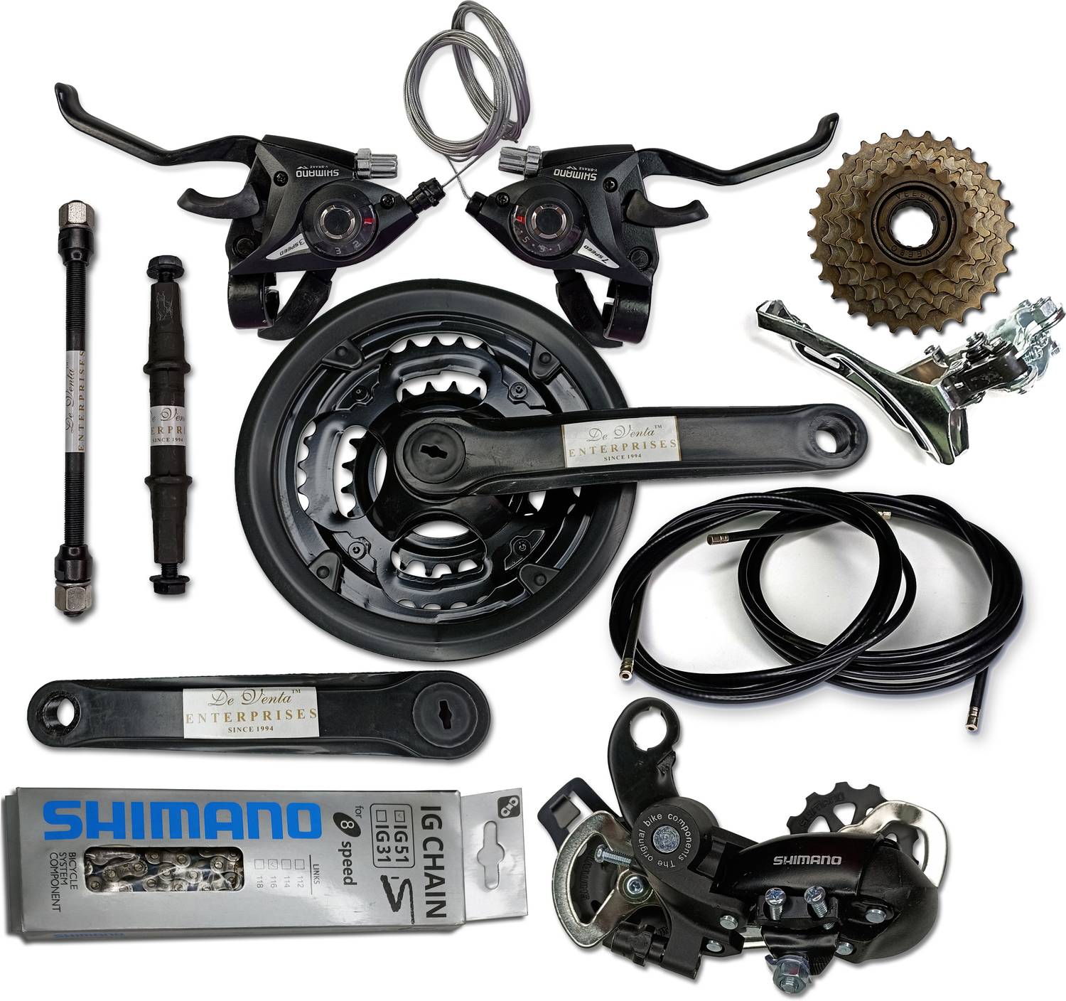 GEDGETS FAM Racing Bicycle Gear Set Combe Front and Rear
