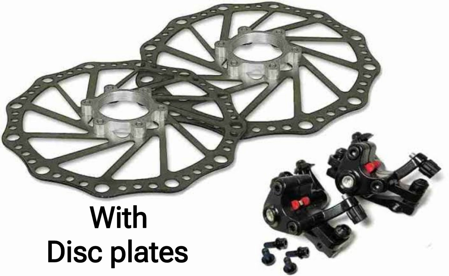 Image of DSTECHBAR Cycle Disc Brake Caliper Mechanical Front Rear Disk F180 /R160 , F160 /R140 2pc Bicycle Brake Disk