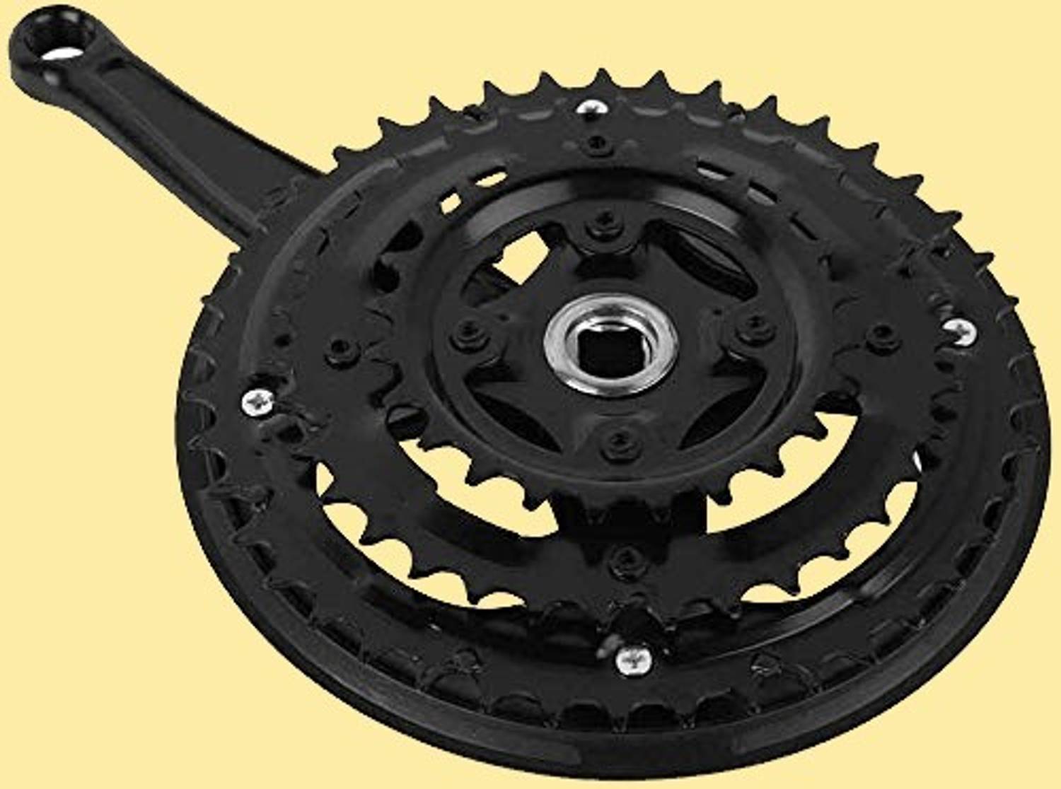 IndiaLot Bicycle Crankset 24-34-42T Alloy Crank 7/8/9 Speed