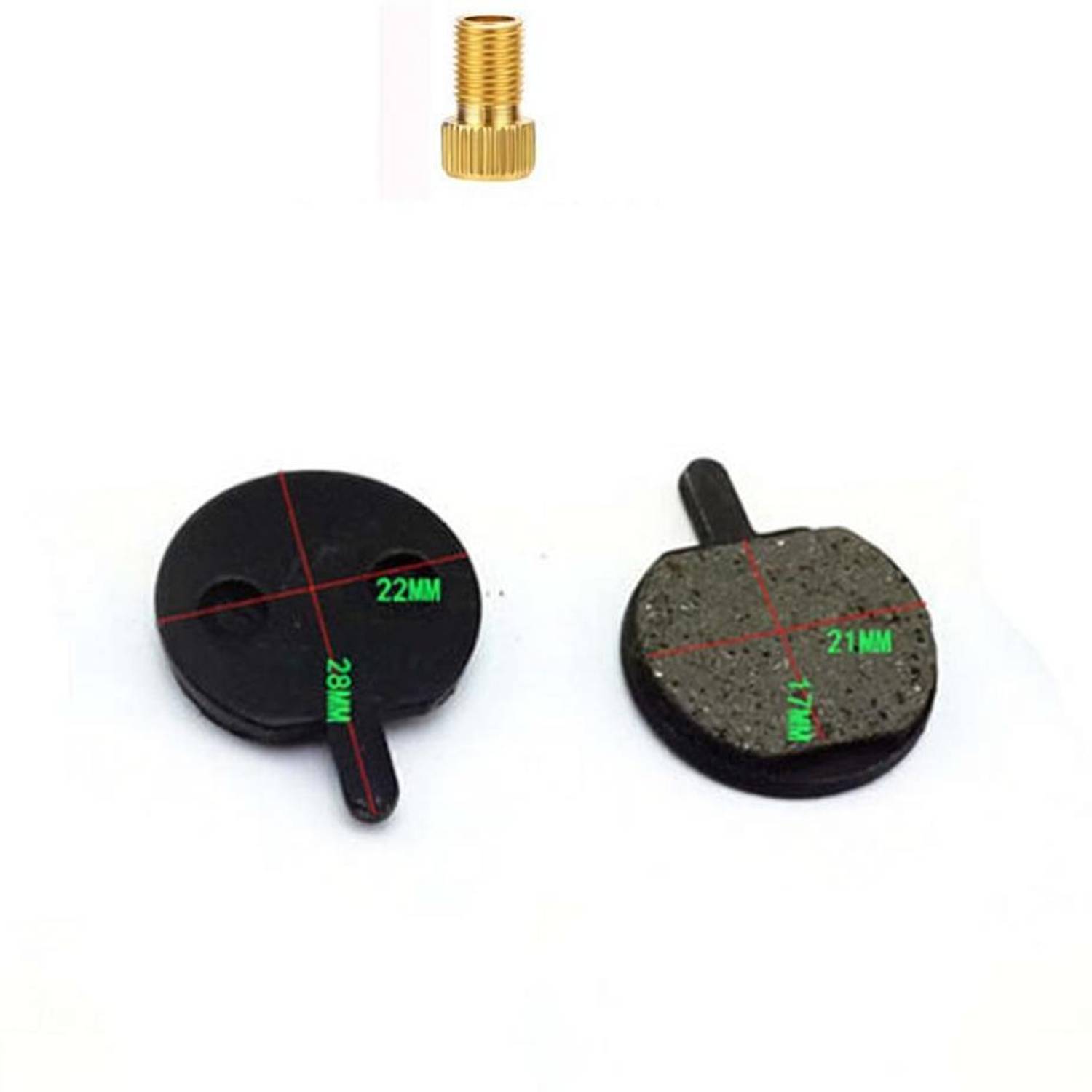 2fortheroad 50025(+A) Bicycle Cycle Brake Pad Disc Road MTB 1Pair 1pc Adaptor Bicycle Brake Disk