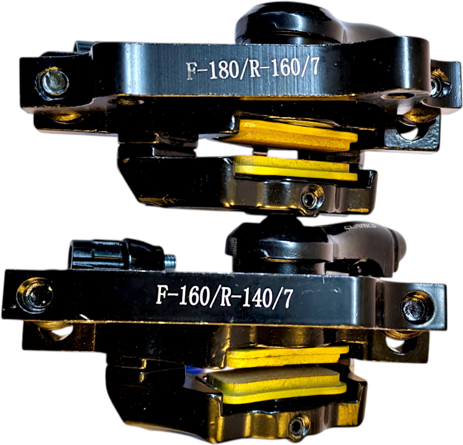 Image of CARBON BIKE Clarks CMD-24 Mechanical Disc Brake Set | Machine With Rotor Bicycle Brake Disk