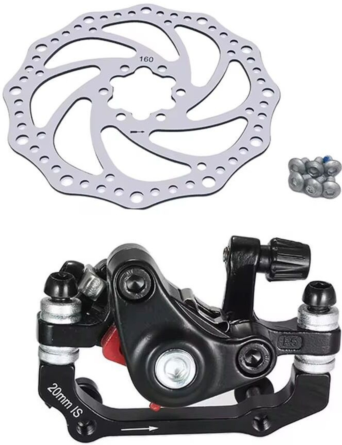 Image of BROKE BRAND DM-06 Disc Brake Set | Front & Rear Calipers with 160mm Rotors Bicycle Brake Disk