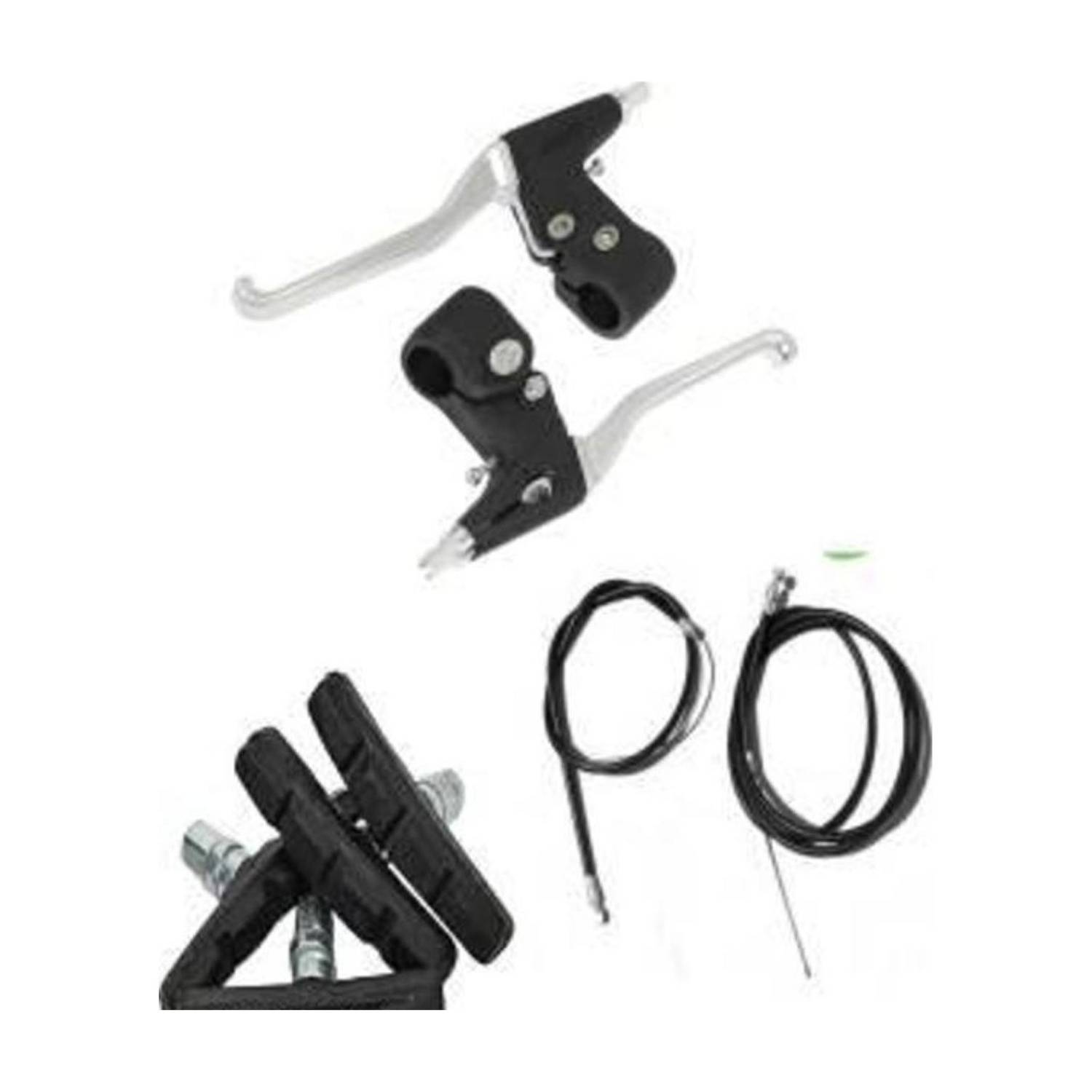 Bazz Cycle wire set with brake shoe and clutch lever silver color set Bicycle Brake Disk