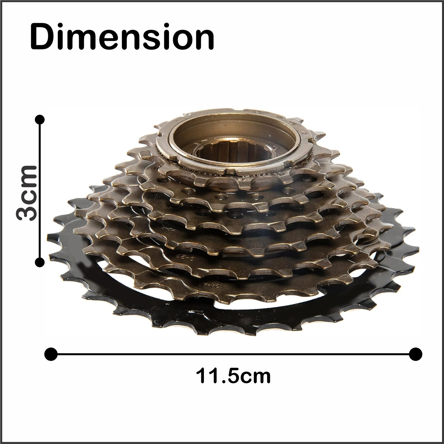 Image of DSTECHBAR 7 Speed Bicycle Freewheel 14-28 T Road Compatible with Gear Cycle 21 Speed Bicycle Brake Disk