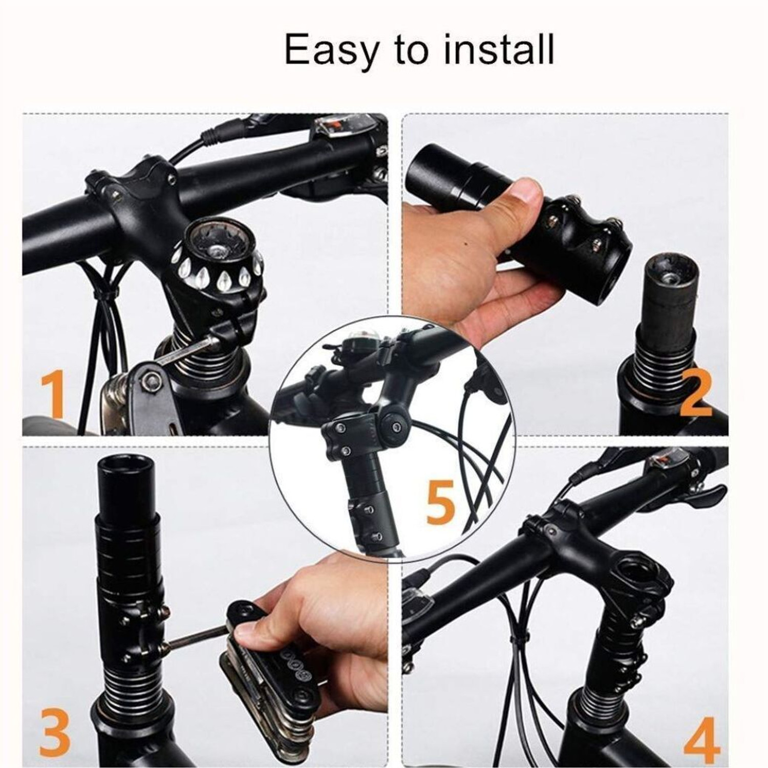 Image of FCC RACING Cycle Heads Up Stem Riser Bicycle Handle Grip