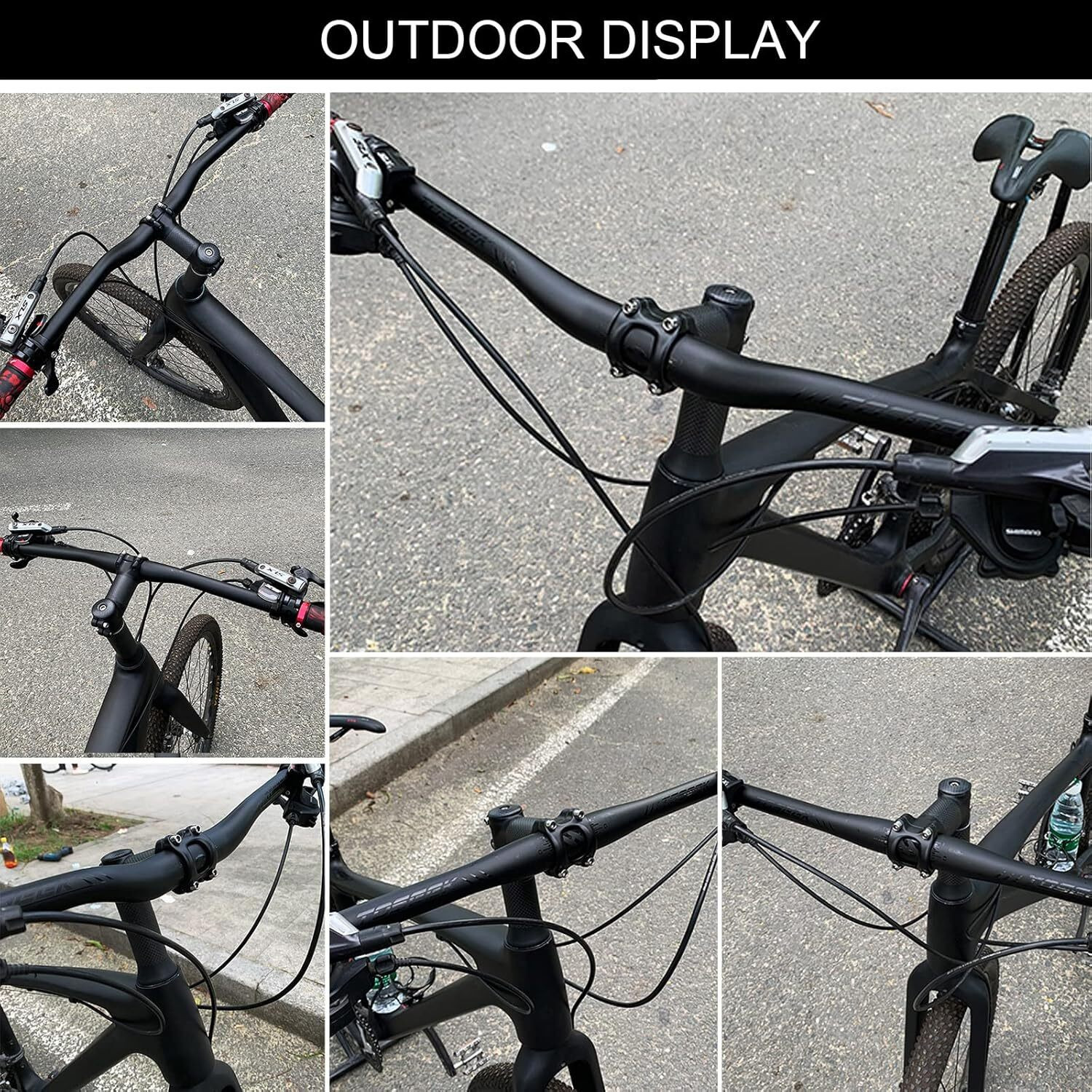 Image of NSV Cycle Straight handlebar 680mm With bicycle stem and cycle Bicycle Handle Grip