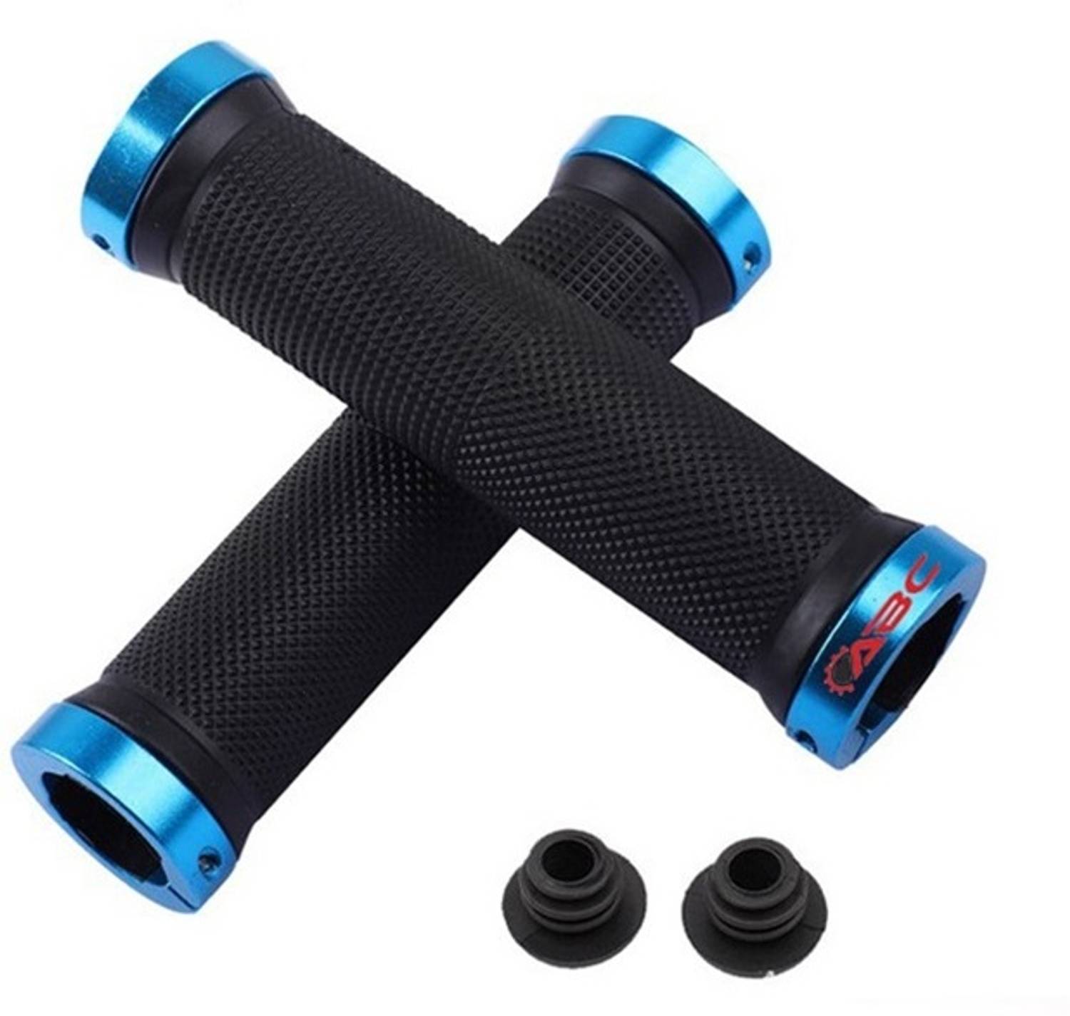 BYKING Premium Cycling Lock-on Anti-slip Bicycle Handle Grips, Blue - Image 1