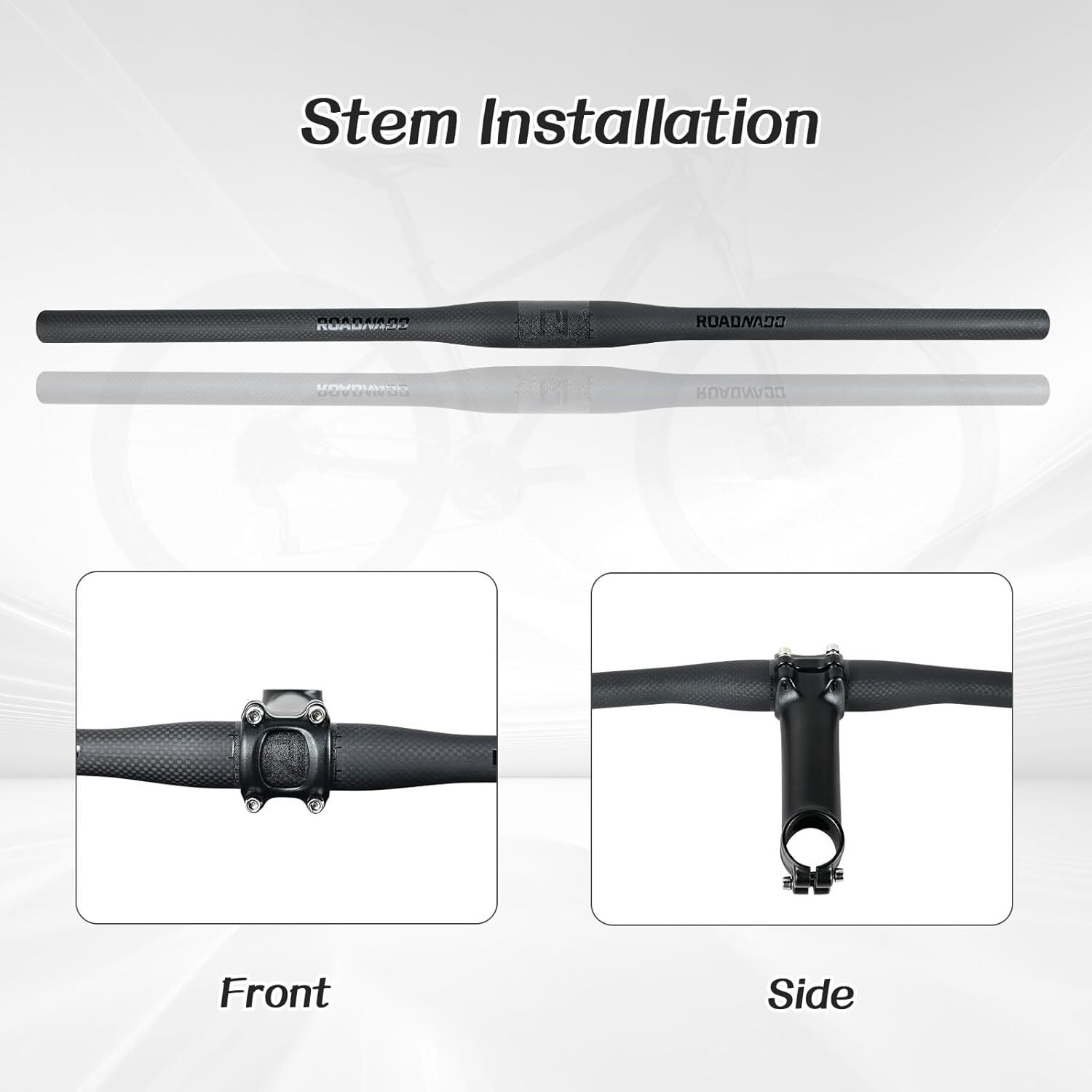 Image of NSV Cycle Straight handlebar 680mm With bicycle stem and cycle Bicycle Handle Grip
