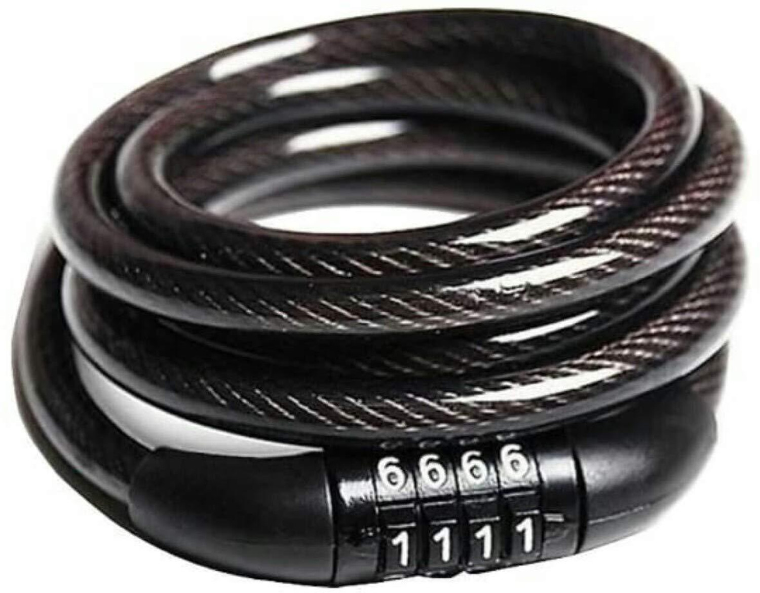 Image of Wifton 4 Digital Code Password Combination Lock Cable Cycle Lock