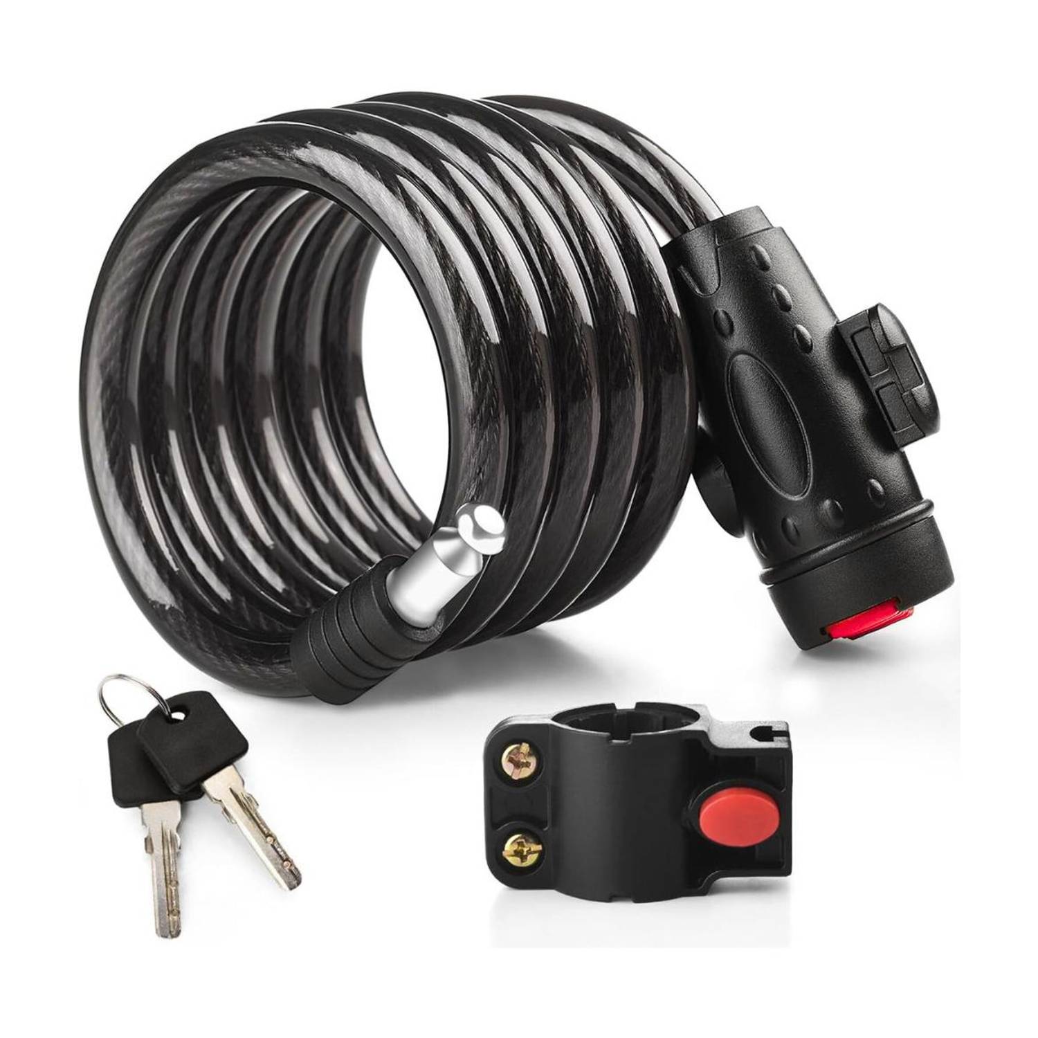 GJSHOP Bicycle Anti Theft Cable Lock with 2 Keys - Image 1