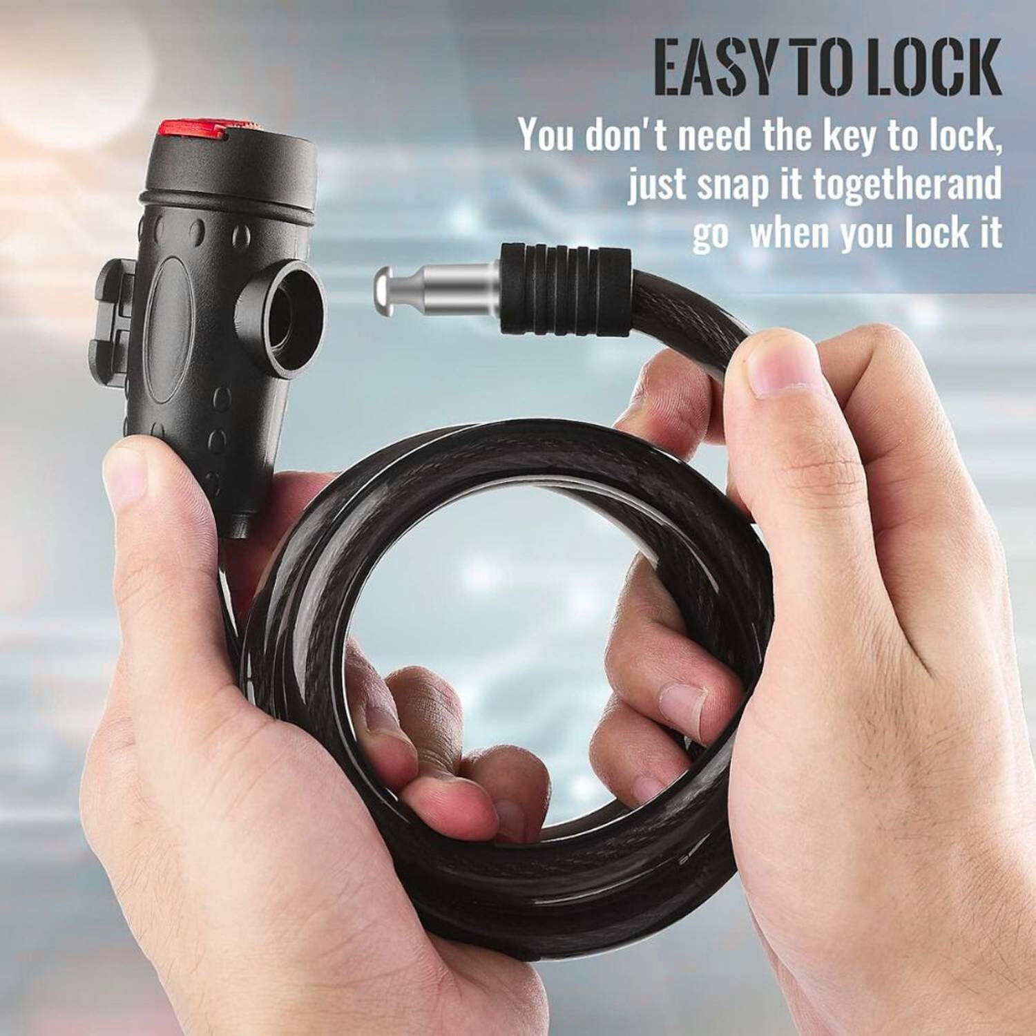 Shopeleven Cycle Wire Lock with Key - Image 3