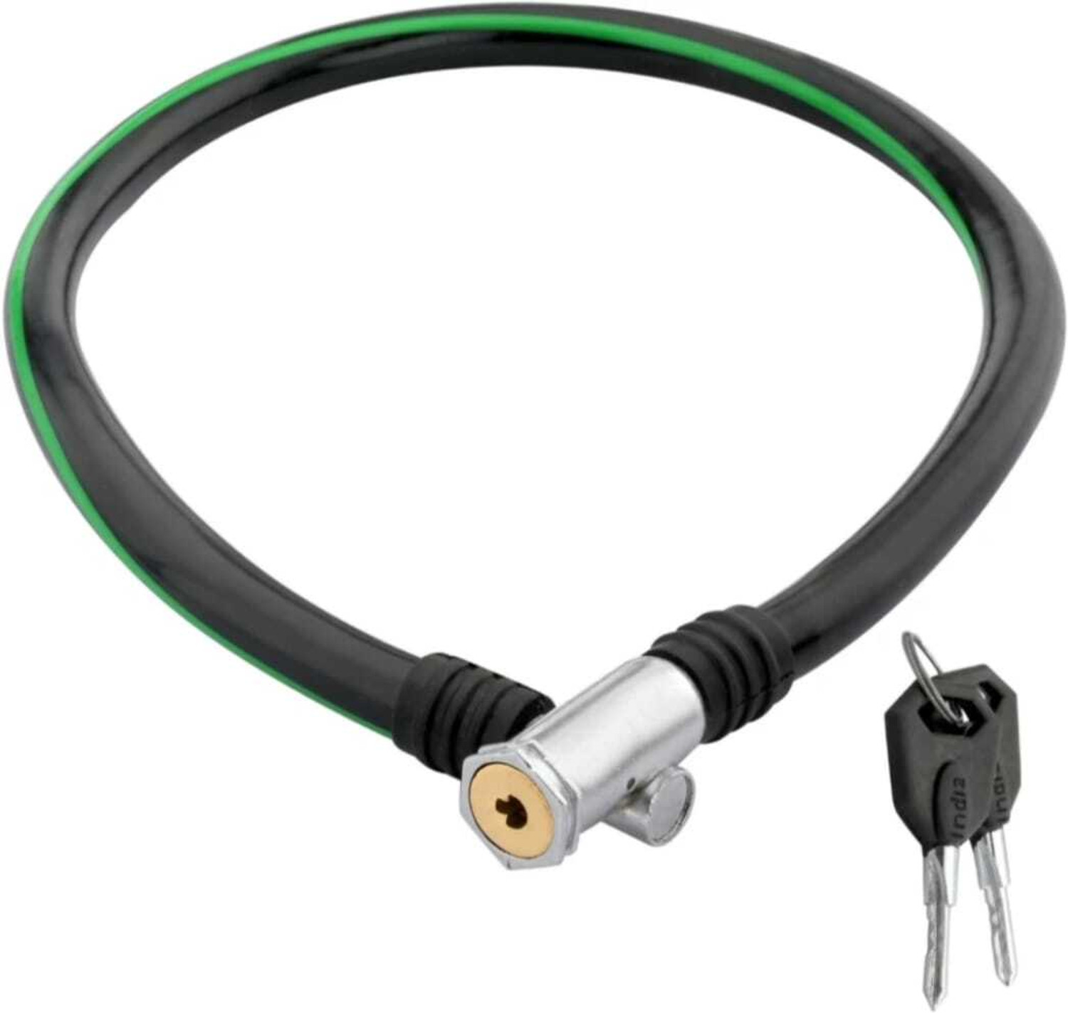 Image of Rahidhay Bicycle /Cycle Lock with Thumb Plastic Bell (BLACK) Cycle Lock