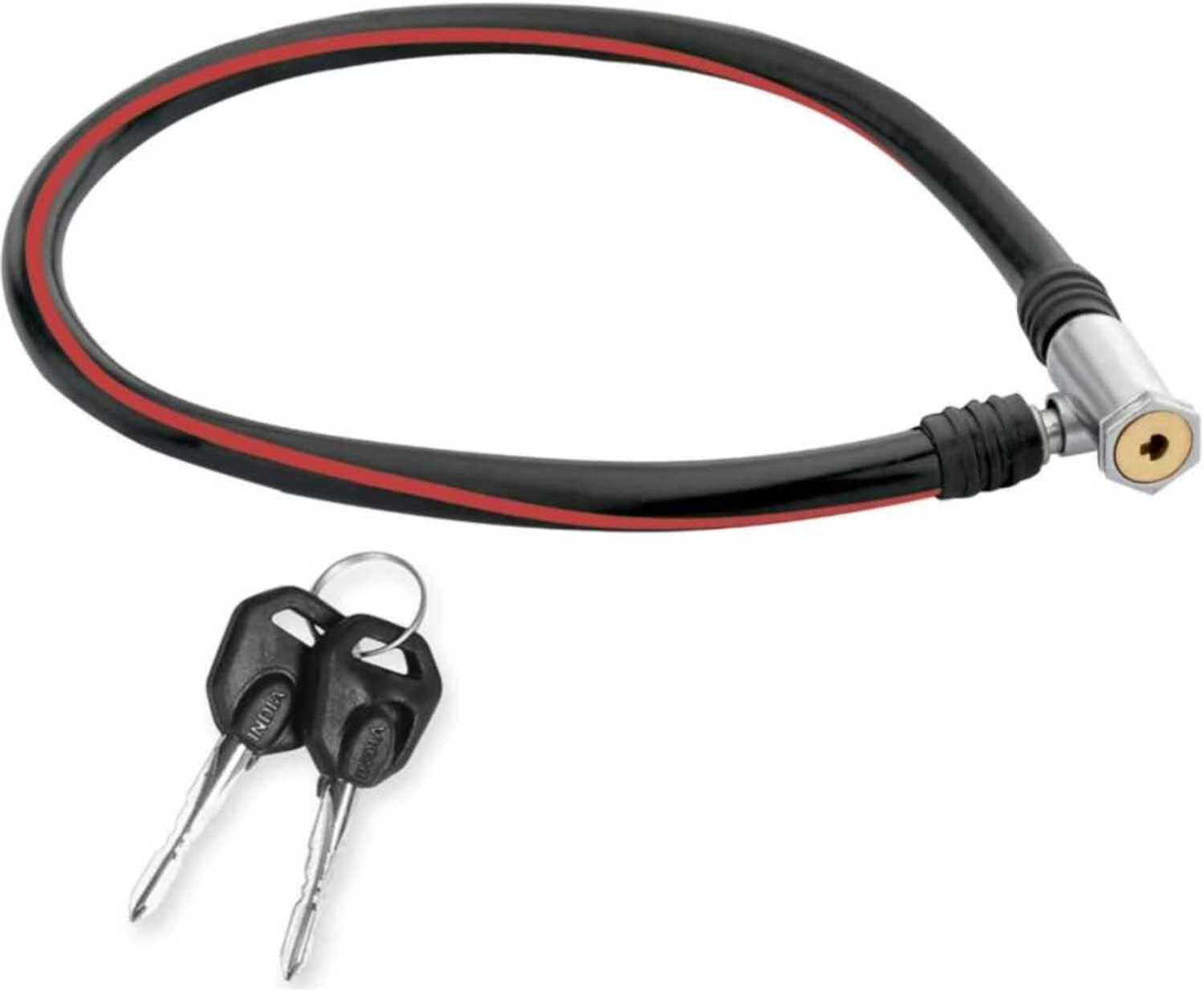 Image of Rahidhay Bicycle /Cycle Lock with Thumb Plastic Bell (BLACK) Cycle Lock