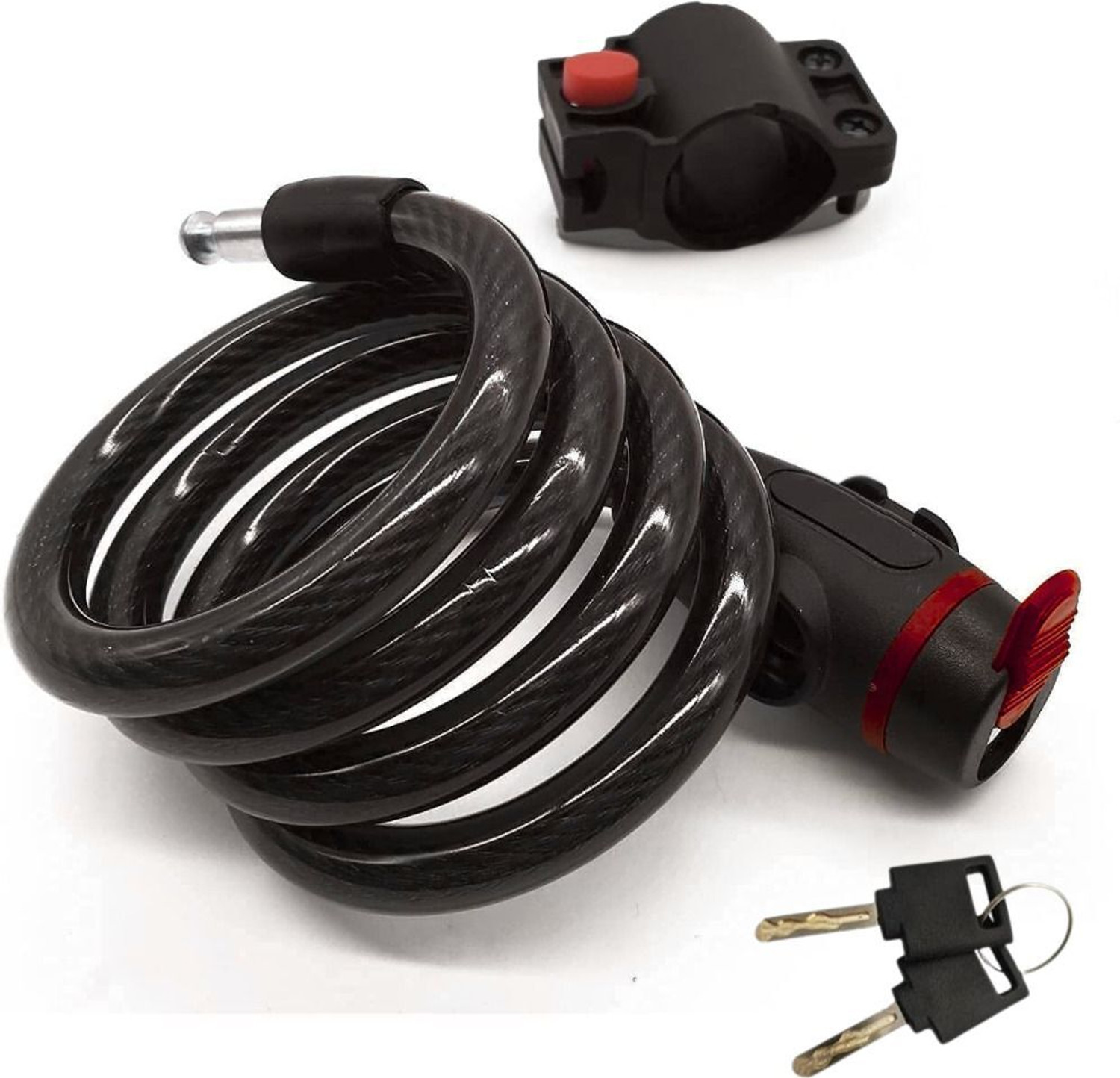 Image of Shopeleven Cycle Wire Lock with Key for Bicycle & Bike, Anti Theft Safety Cable Lock Cycle Lock