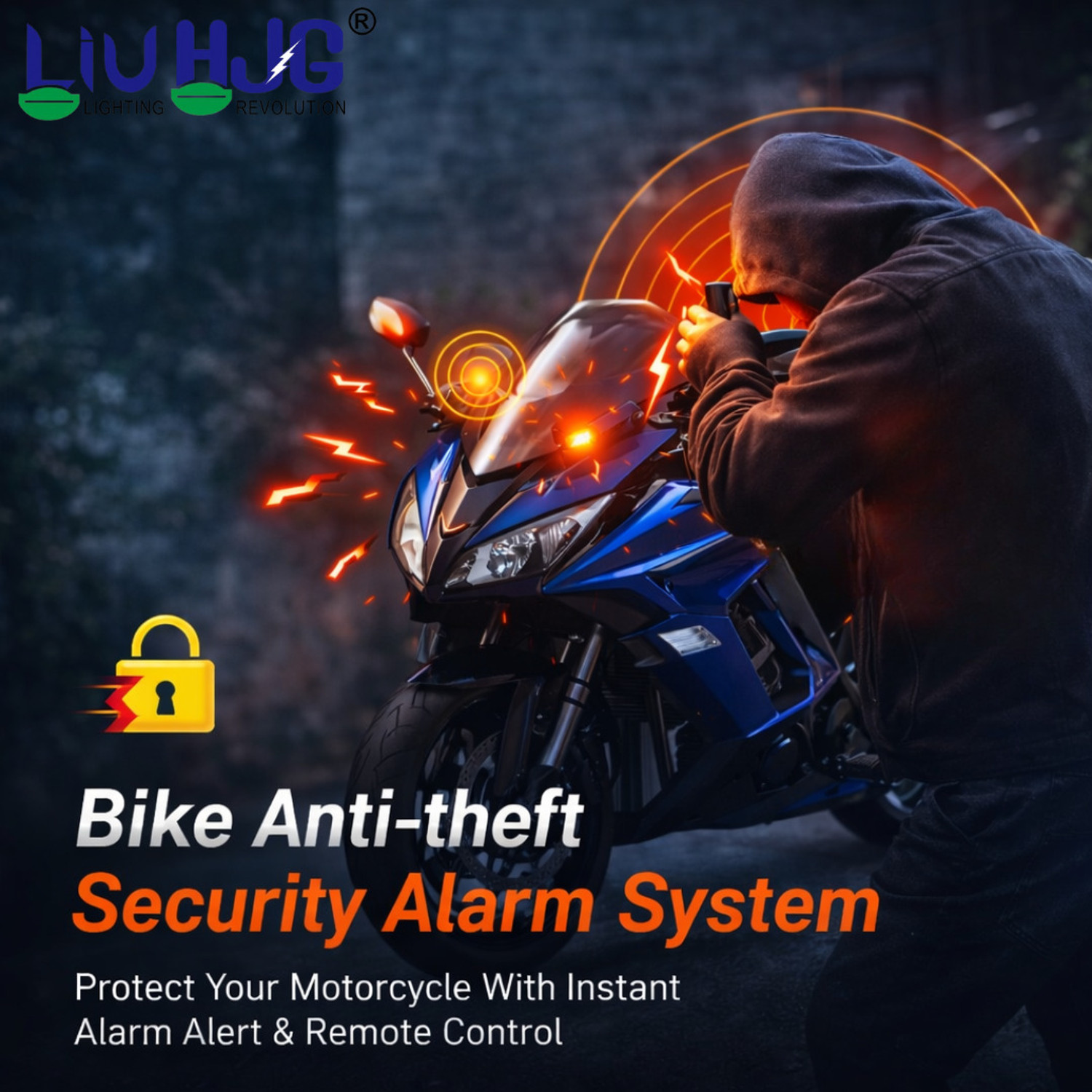 Image of LIU HJG Two-way Bike Alarm Kit