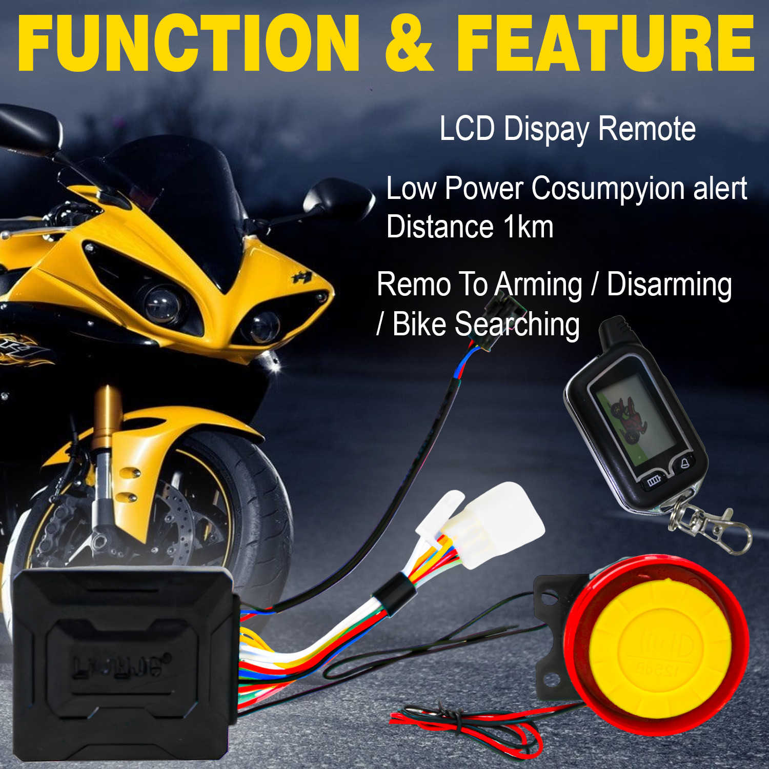Image of Miwings Two-way Bike Alarm Kit