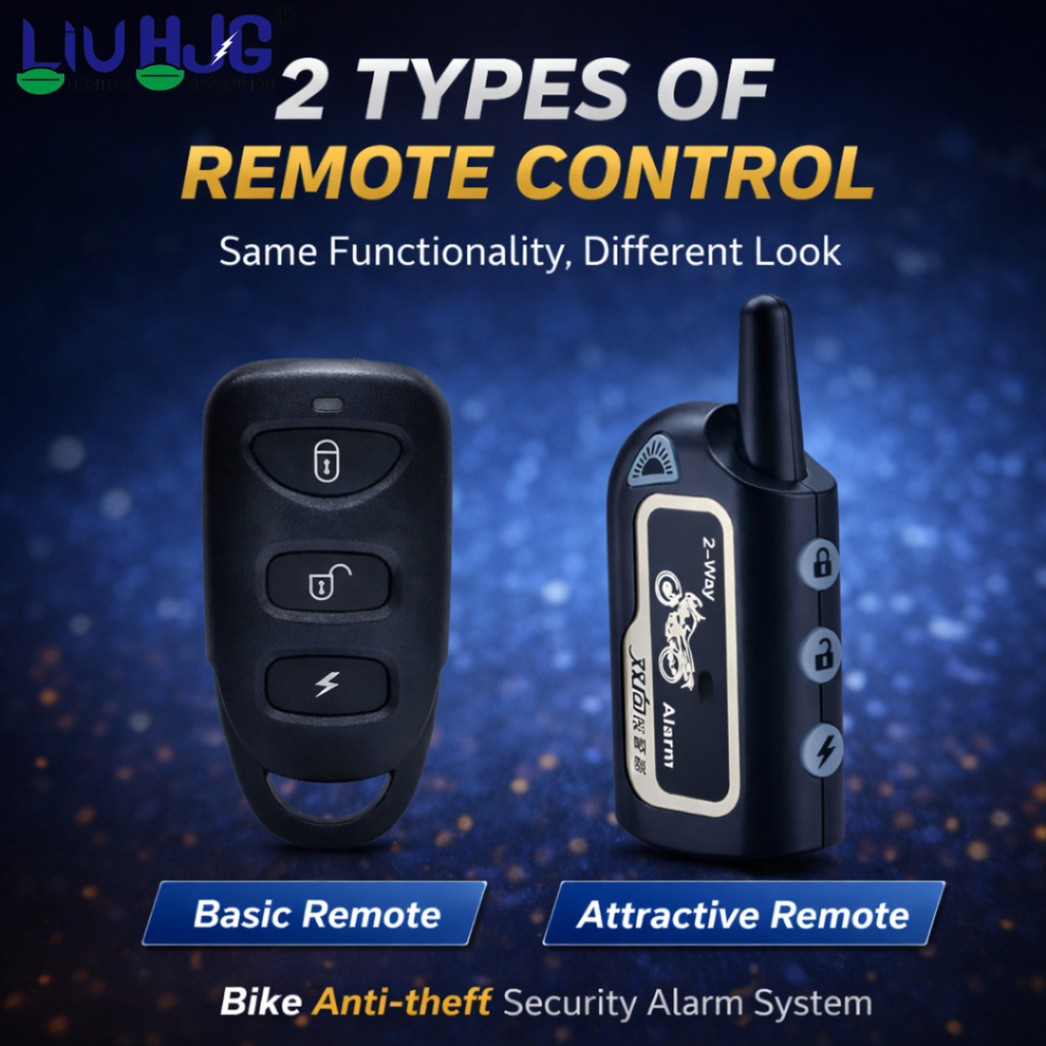 Image of LIU HJG Two-way Bike Alarm Kit