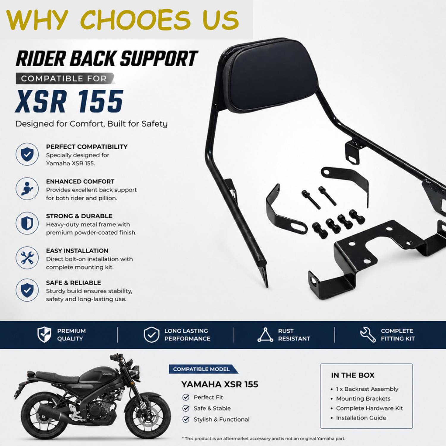 moky pro Adjustable Passenger Backrest - Image 5