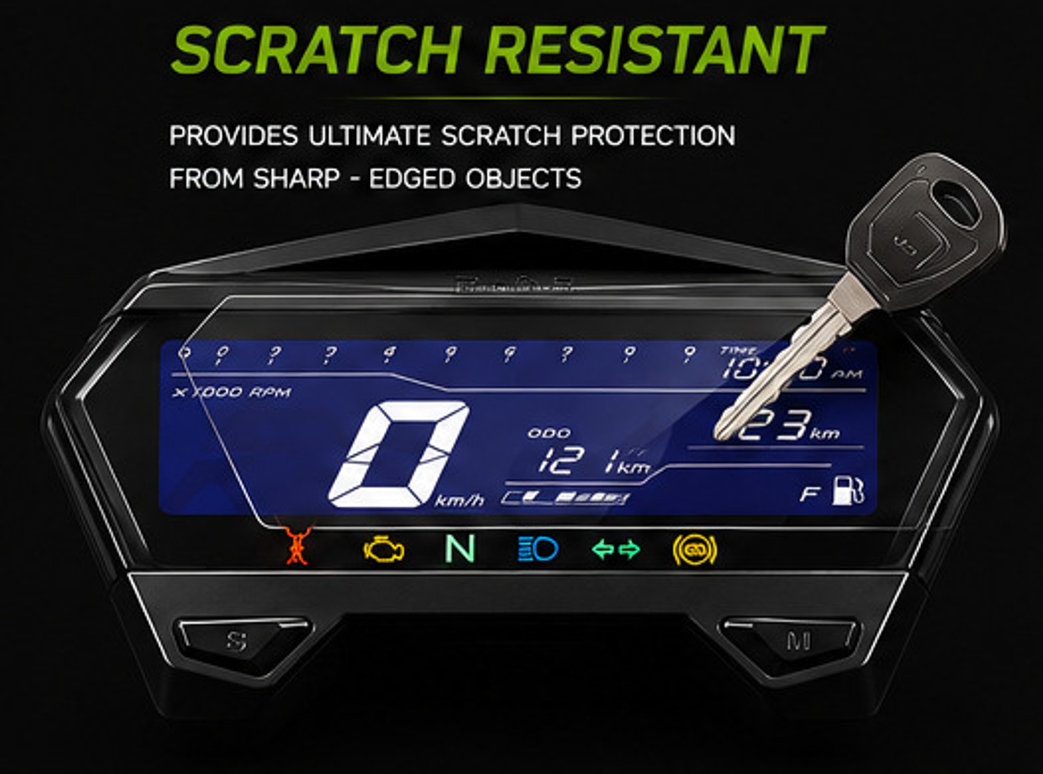 Image of ApnaShield Screen Guard For Hero Xtreme 125R [2025] Bike Display Screen Guard