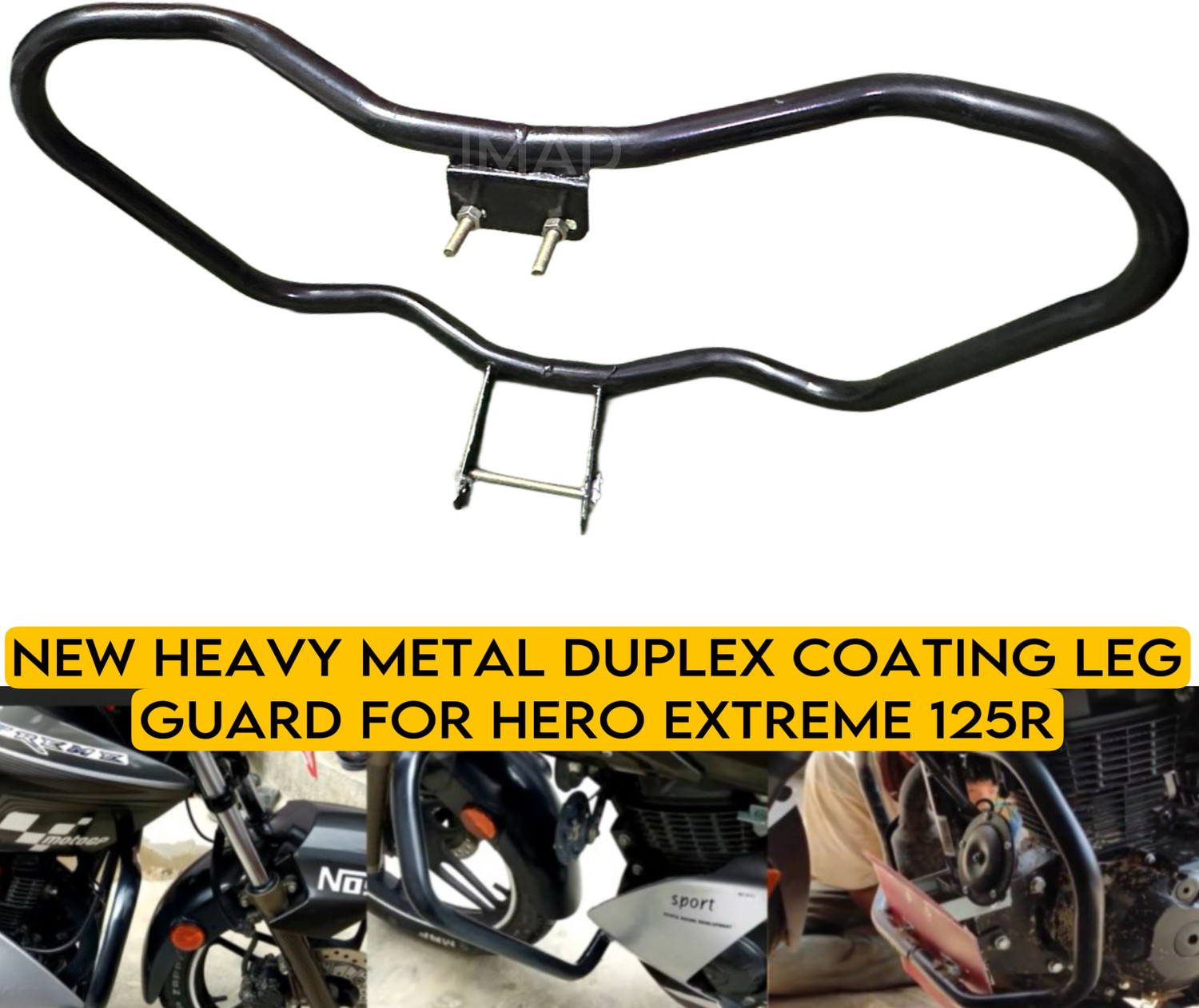 Image of imad HEAVY METAL LEG GUARD FOR XTREME 125R Bike Leg Guard