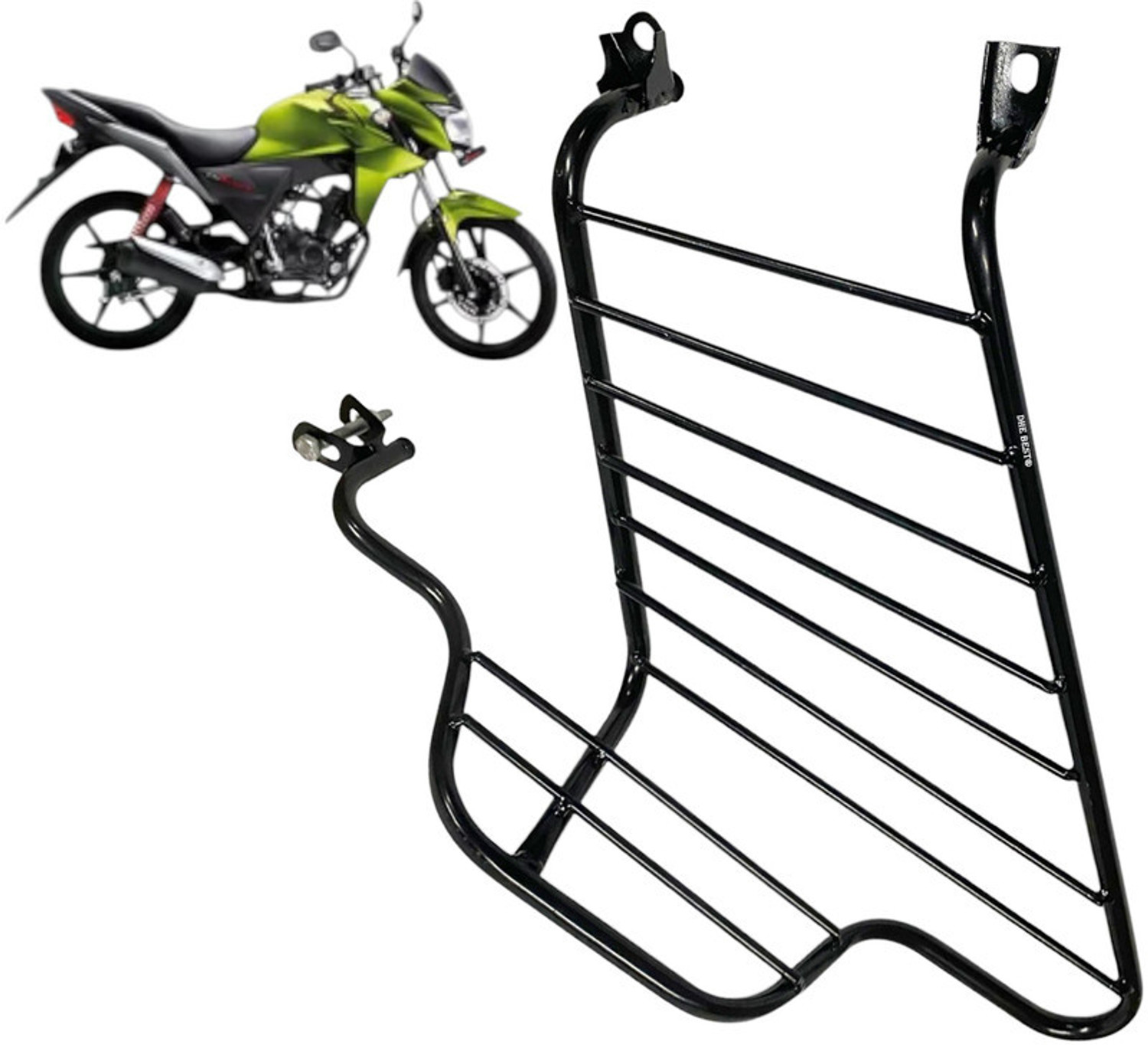 Image of Dhe Best Bike Side Guard Saree Guard / SareeGuard foot rest for Honda CB Twister Bike Saree Guard