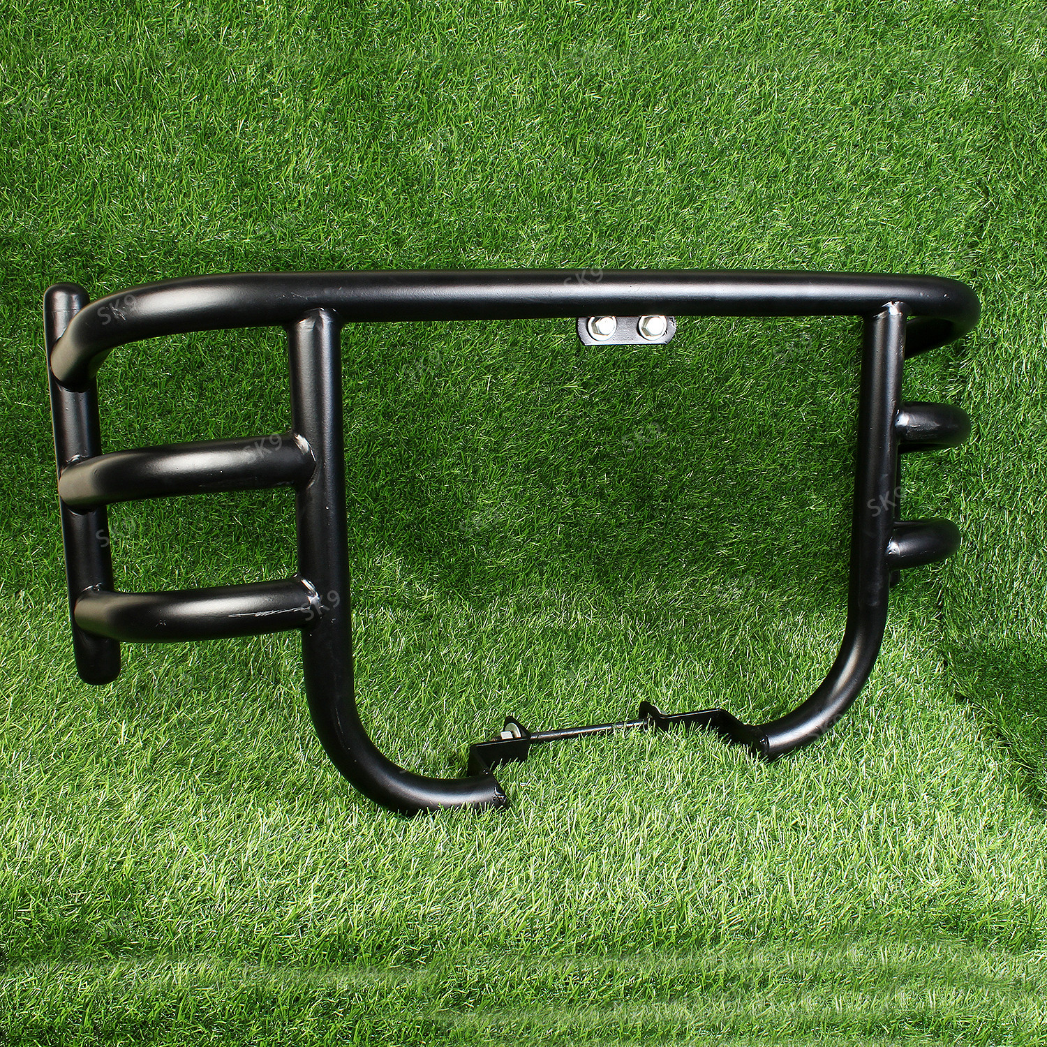 Image of SK9 ROYAL ENFIELD HUNTER AIR FLY HEAVY-DUTY LEG GUARD BLACK MADE IN INDIA Bike Crash Guard