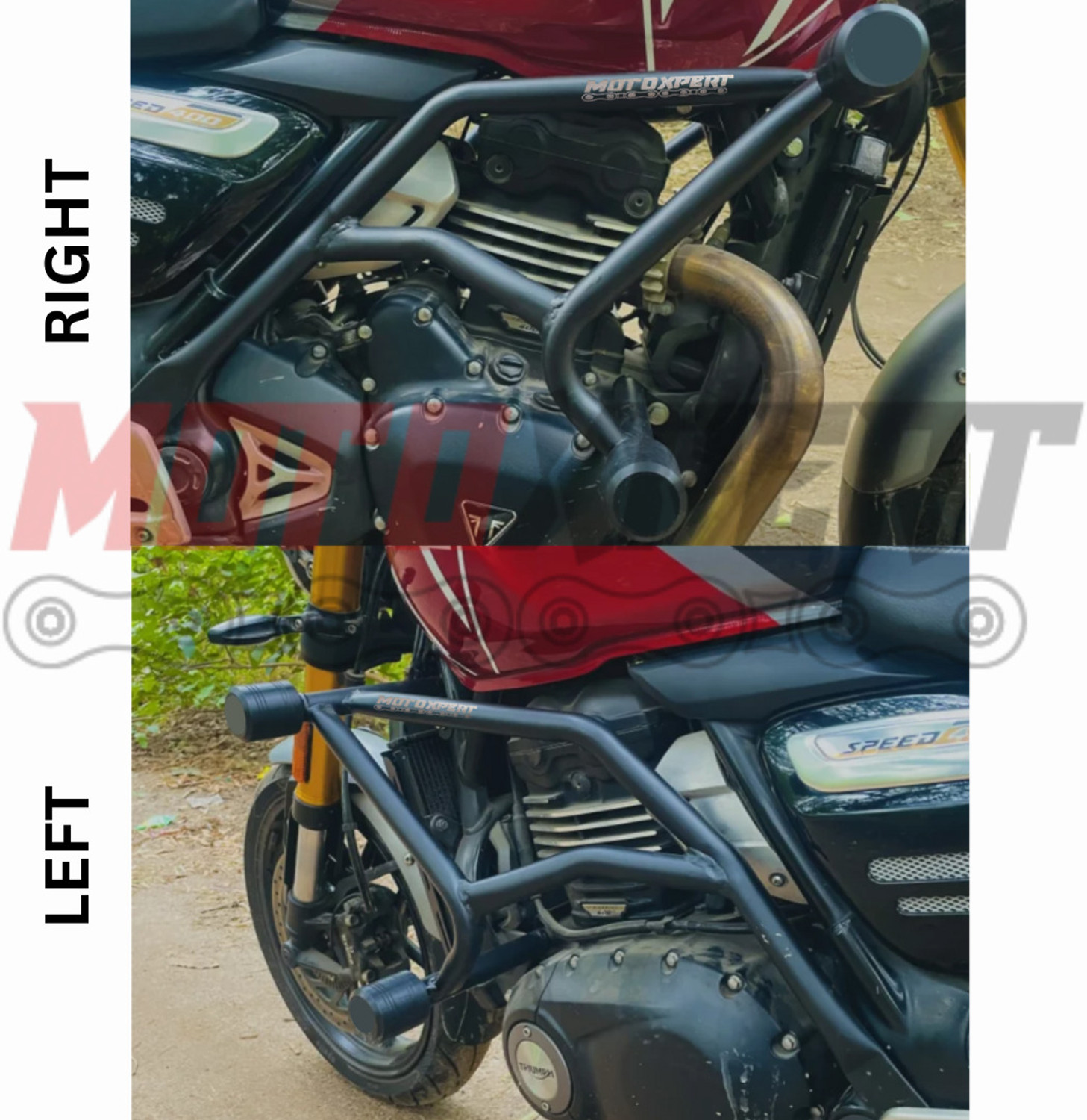 Image of MotoXpert Triumph speed 400 Bike Crash Guard