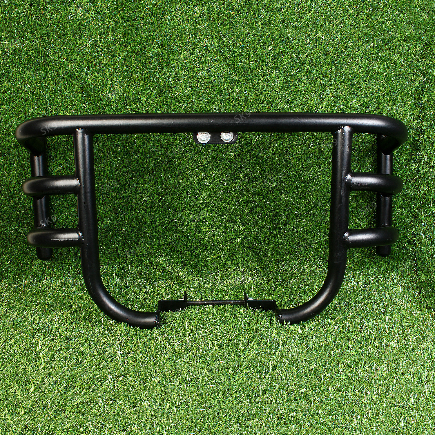 Image of SK9 ROYAL ENFIELD HUNTER AIR FLY HEAVY-DUTY LEG GUARD BLACK MADE IN INDIA Bike Crash Guard