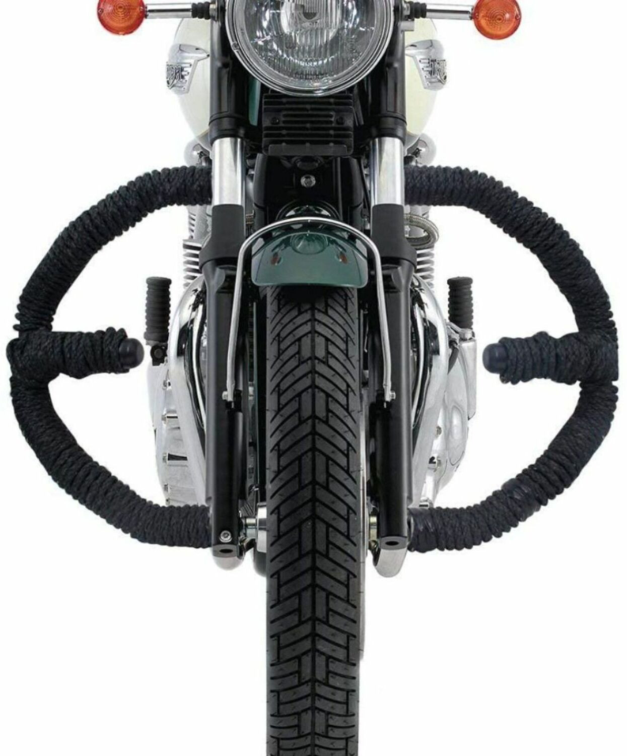 Image of DOLSHACOB New Heavy Bullet Leg Crash Guard Wrapped with Rope