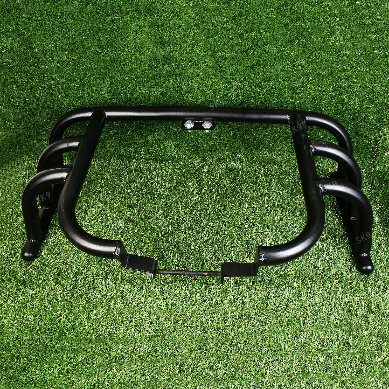 Image of SK9 ROYAL ENFIELD HUNTER AIR FLY HEAVY-DUTY LEG GUARD BLACK MADE IN INDIA Bike Crash Guard