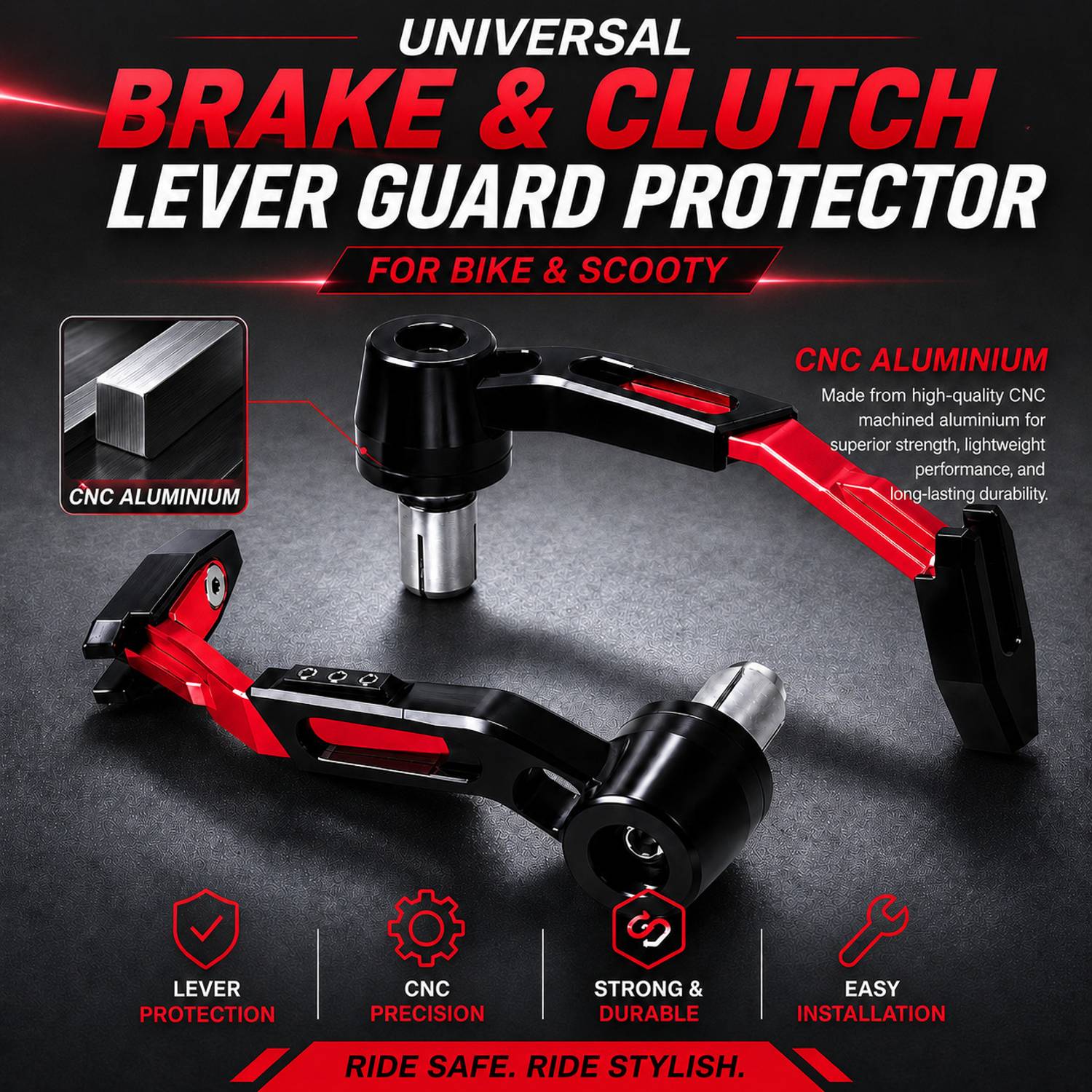 B.K Accessories Universal Iron Handlebar Guard - Image 1