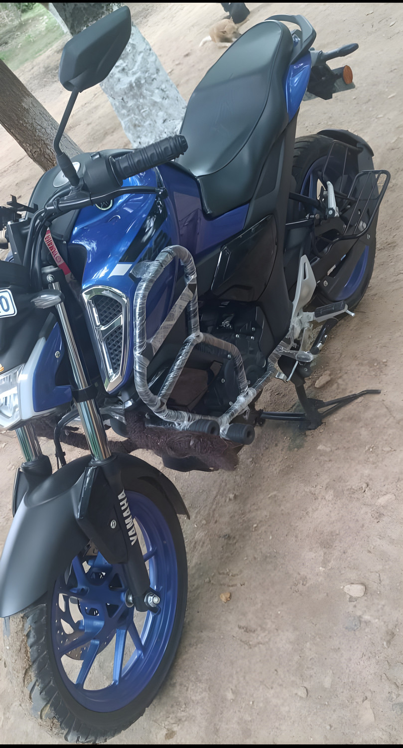 Image of Tufkote FZ S BEST Heavy Q.uality Metal Crash Guard WITH SLIDERS SUITS BS6 AND BS4 FZ.V3 (Yamaha)