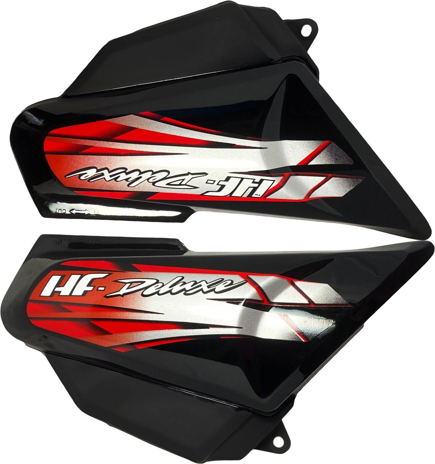 SP Shree Premium Hf Deluxe Black Red Bike Crash Guard - Image 2