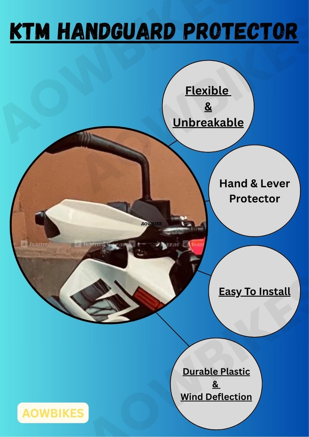 Image of P A HGF1 Handlebar Hand Guard