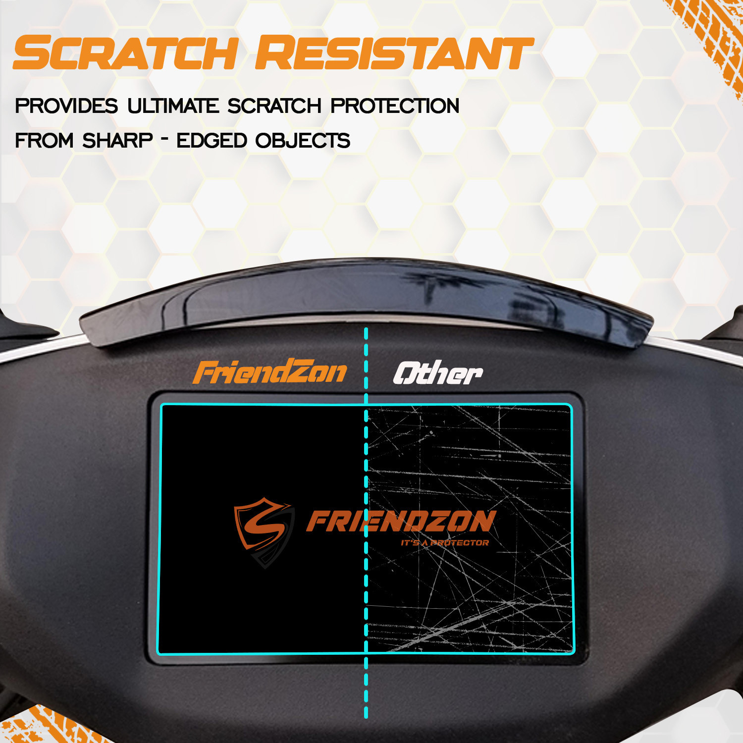 Image of FriendZon 9H Nano Screen Guard Protector Compatible With Ather Rizta S & Rizta Z Bike Crash Guard