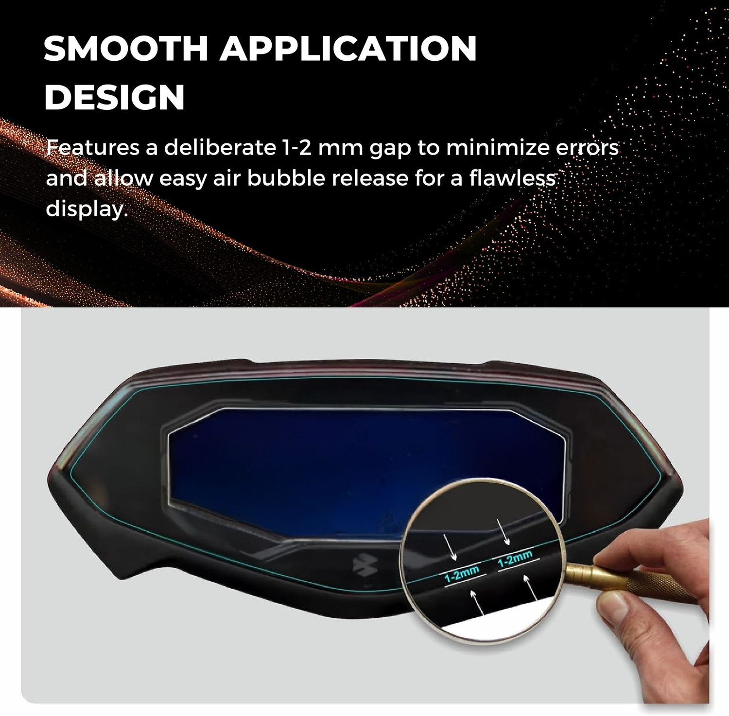 Image of Zealsy Screen Guard Pulsar N150 N160 N250 Digital Speedometer Display Protector Bike Display Screen Guard