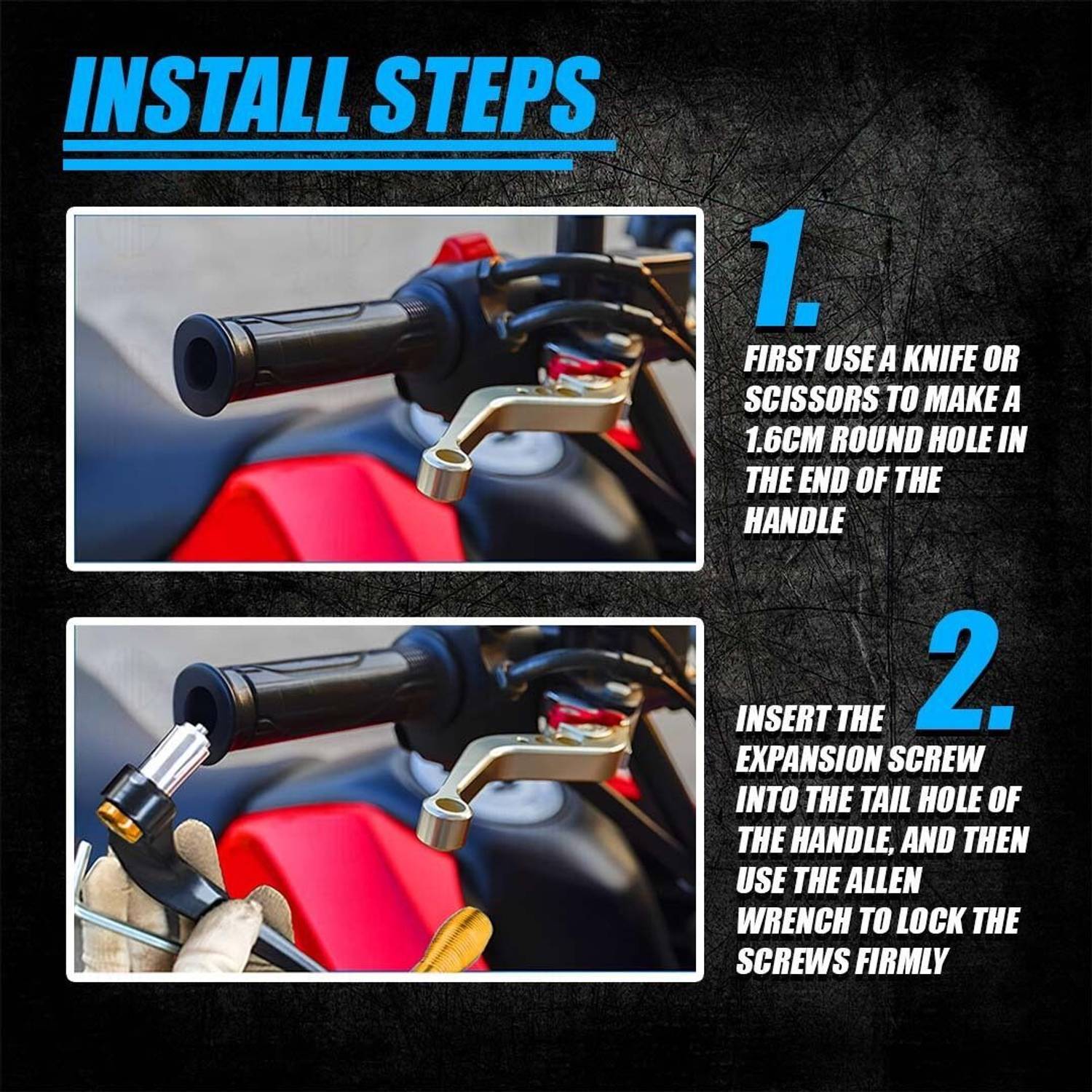 Moto Genius Universal Handlebar Guard (Gold) - Image 4