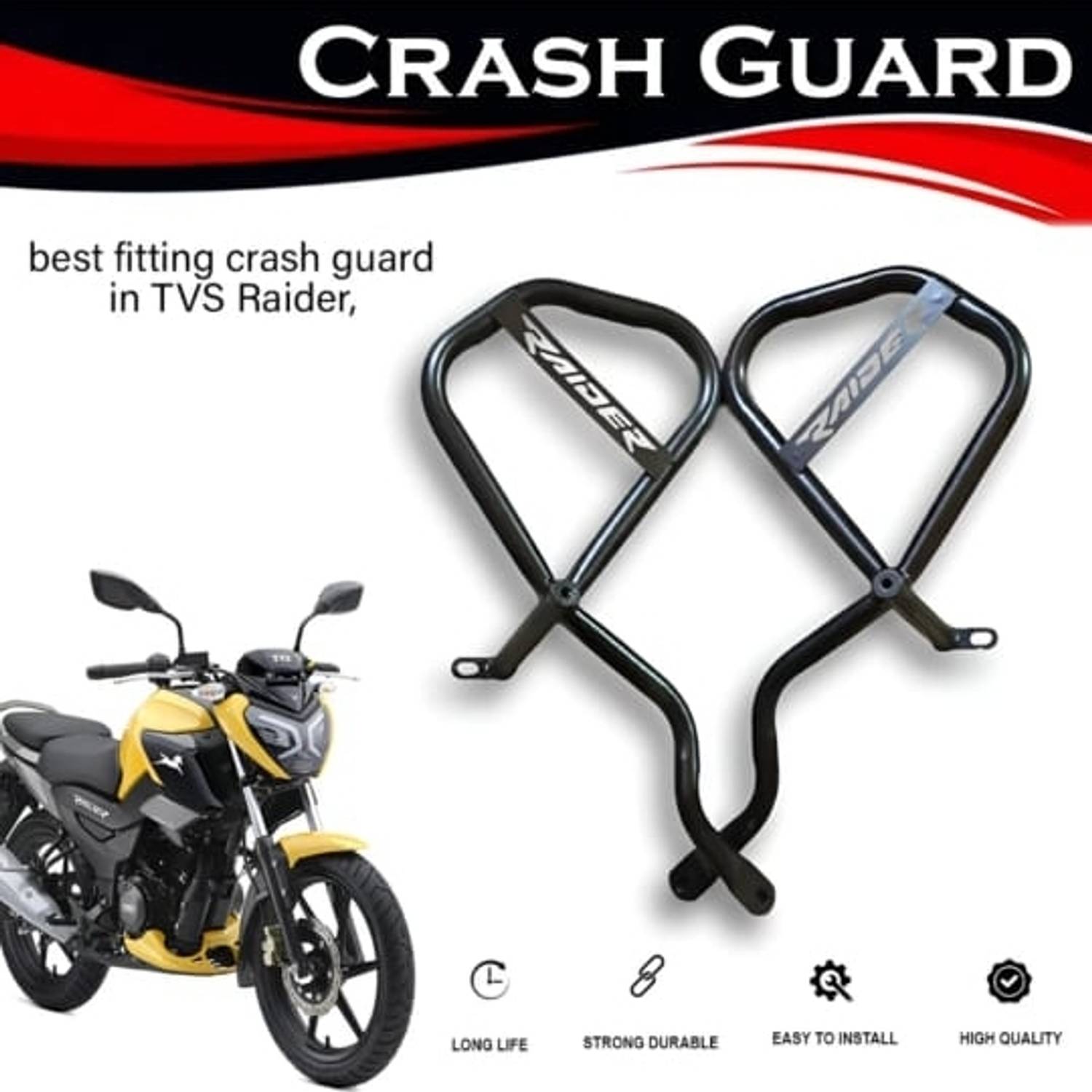 PROWOXI Raider Crash Guard Black - Image 1