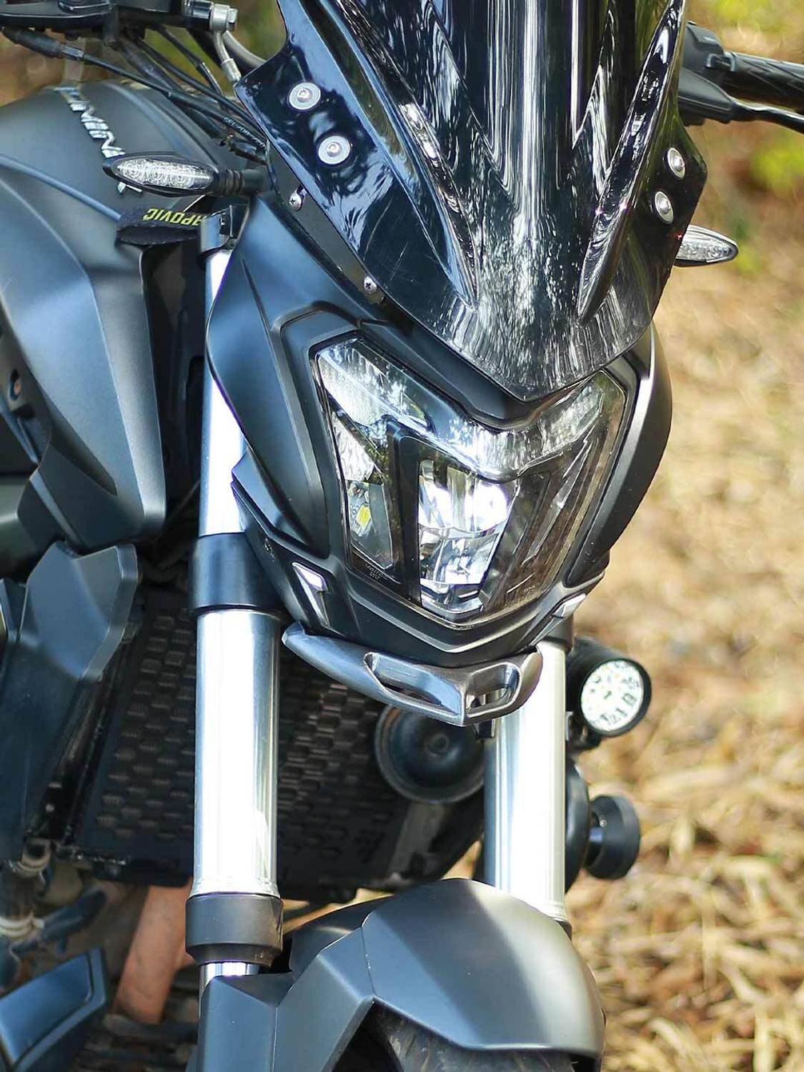 Auto MT 1PC Black DOMINAR Bike Winglet Bajaj DOMINAR Winglet Flexible+Unbreakable Bike Headlight Visor