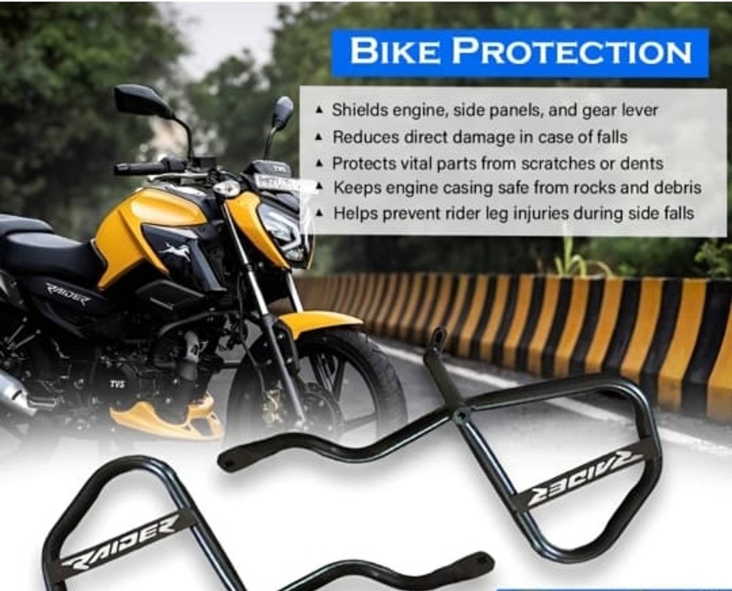 PROWOXI Raider Crash Guard Black - Image 3