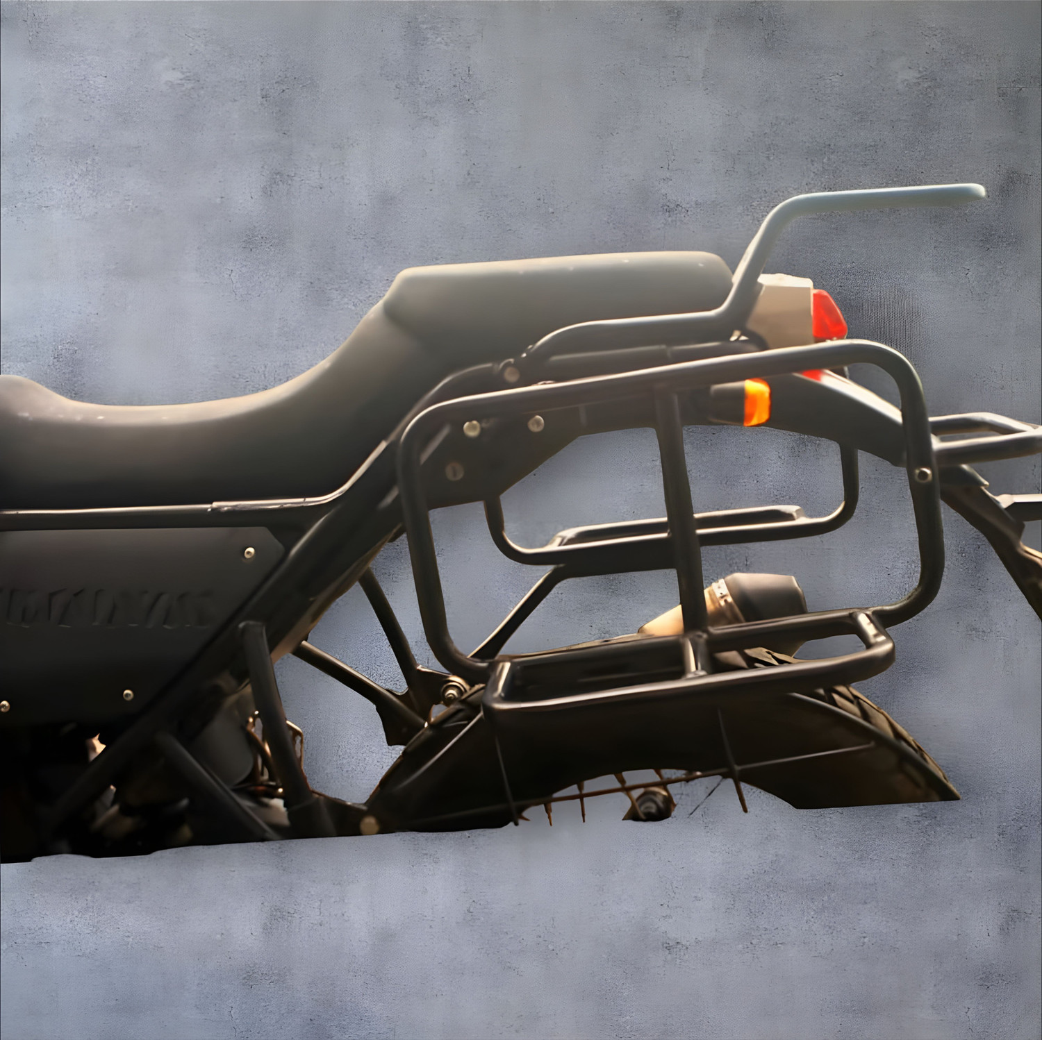Image of Shriragunath Himlaya.n Customize Side Saddle Stay Black for -RE Hialaya.n BS4,BS6 All Model Bike Fairing Kit