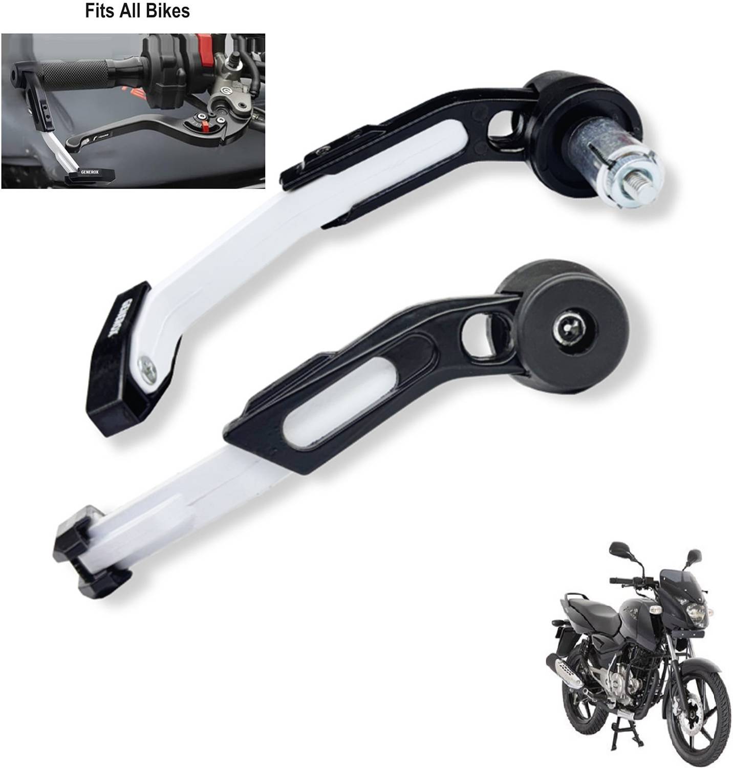 Generox Brake Clutch Lever Guard For Pulsar 150 DTS-i Bike Crash