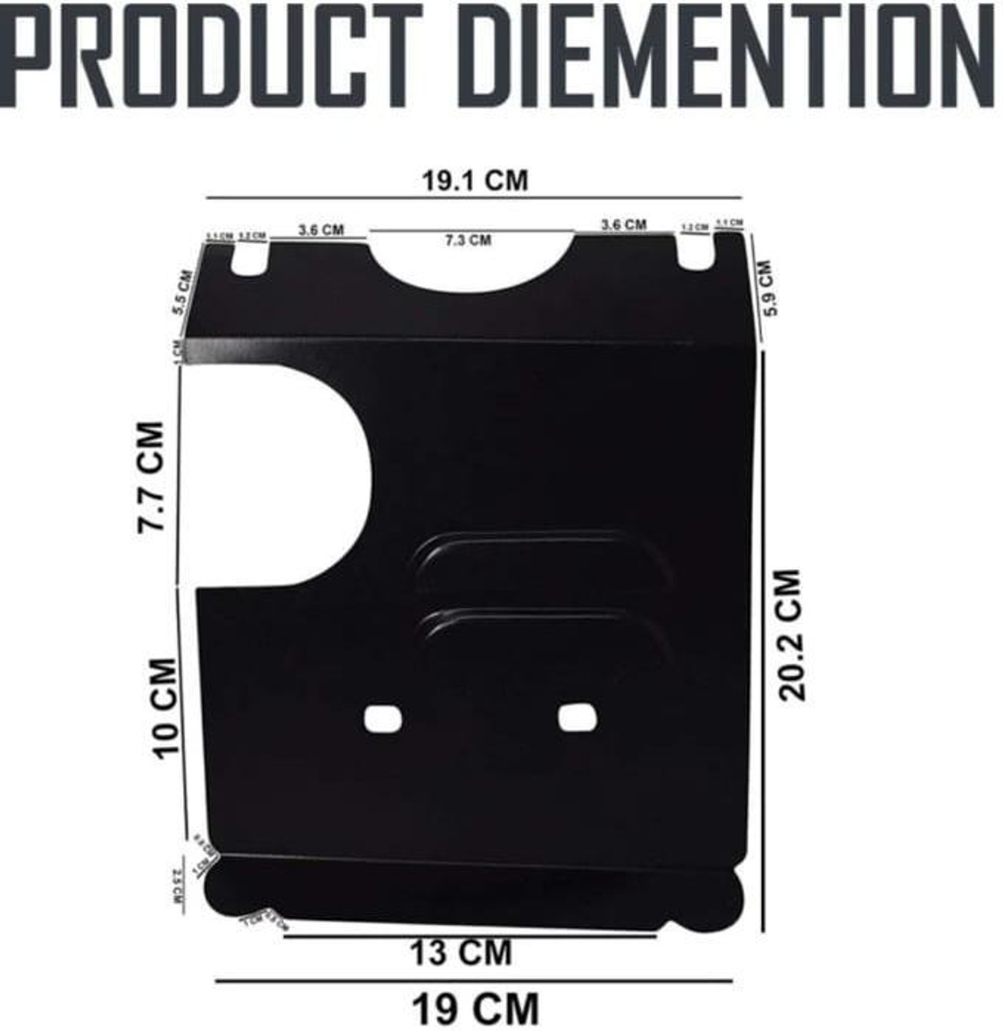 Image of Gaurifasion ENGINE PLATE SAFETY PLATE FOR HERO BIKES SPLENDOR+ Bike Engine Guard