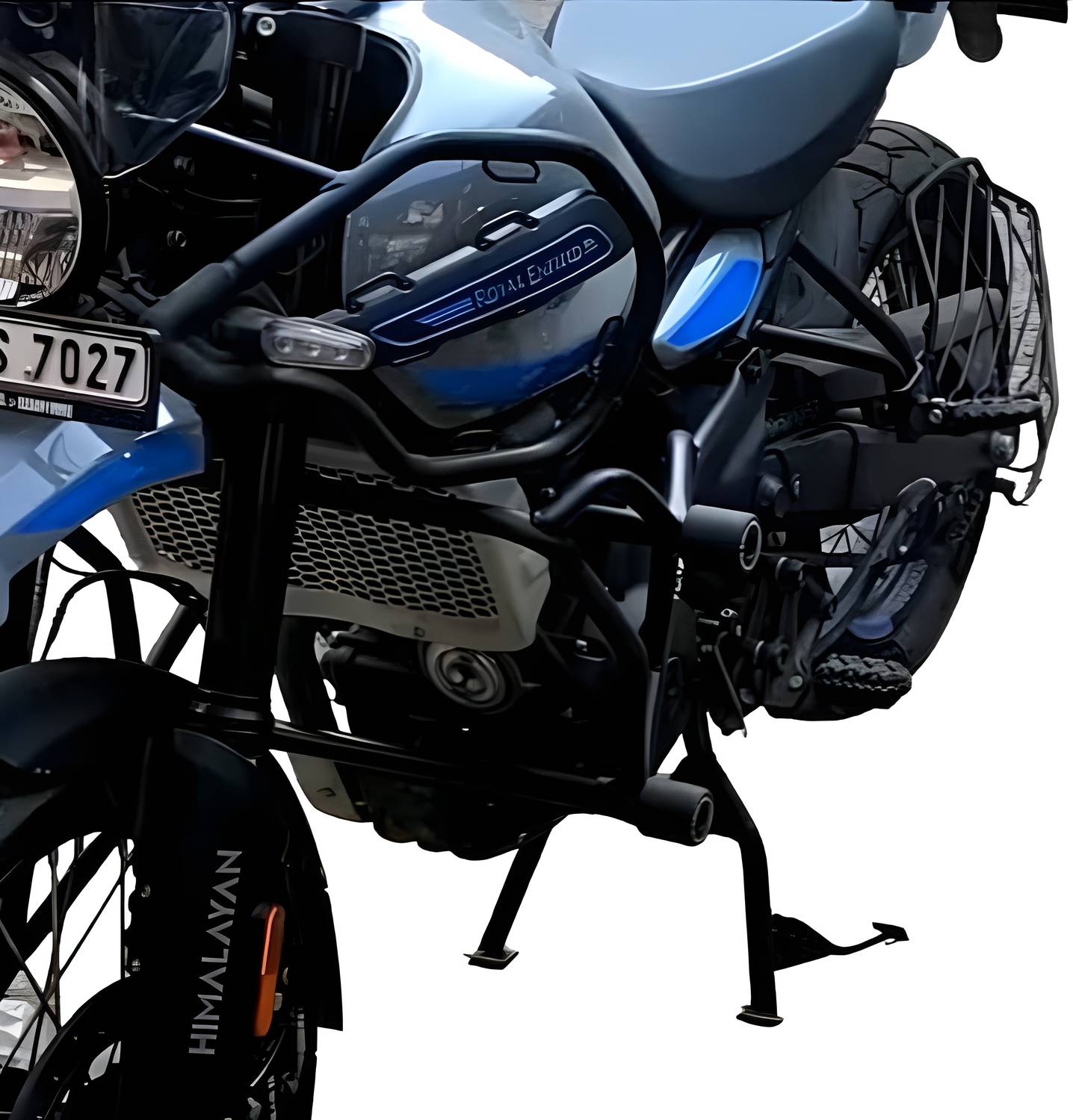 AATRU AUTO SUPER HEAVY QUALITY CRASH GUARD WITH 4 SLIDERS RE HIMALAYAN 450