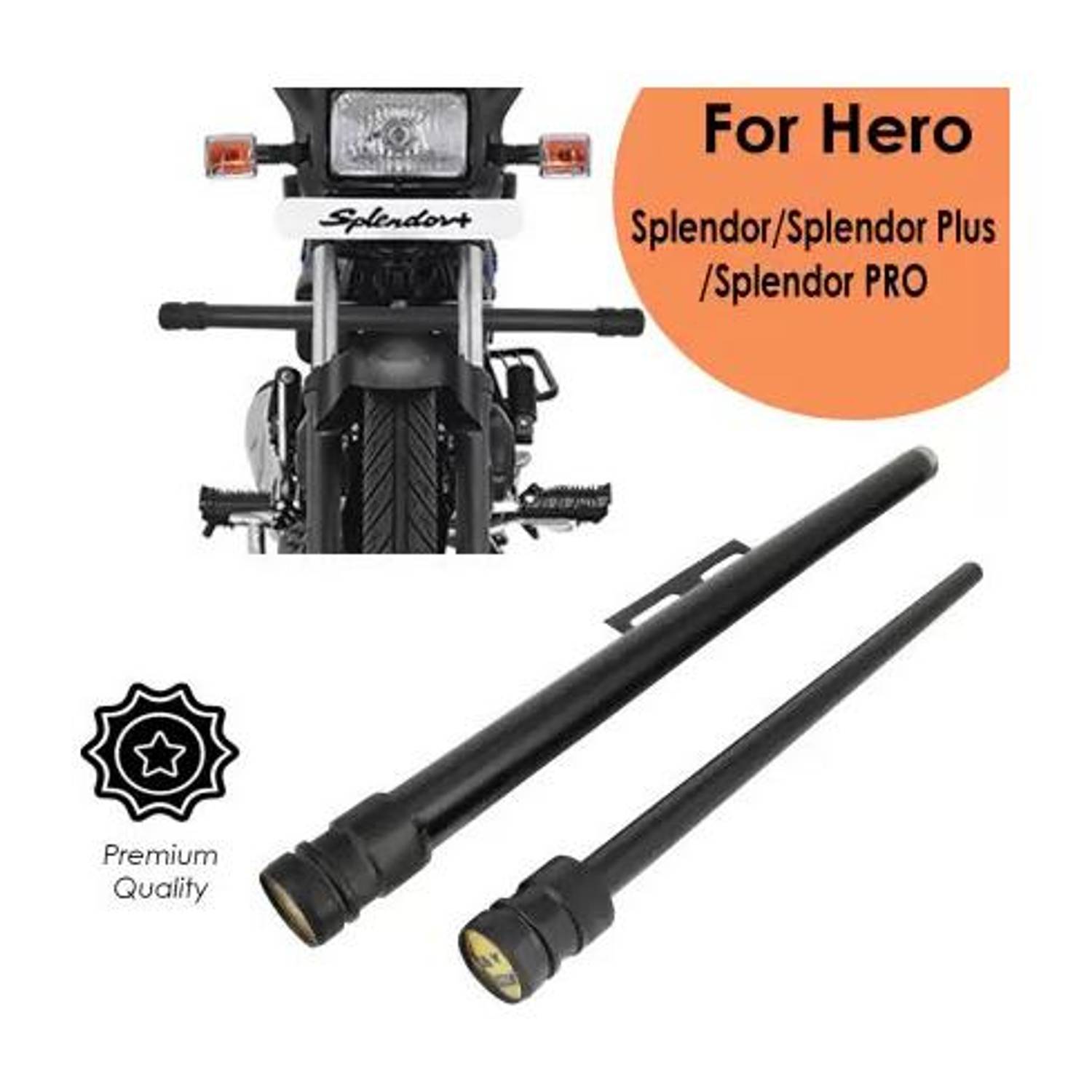 PROWOXI STYLISH HEAVY SINGLE ROD OPEN LEG GUARD Bike Crash Guard