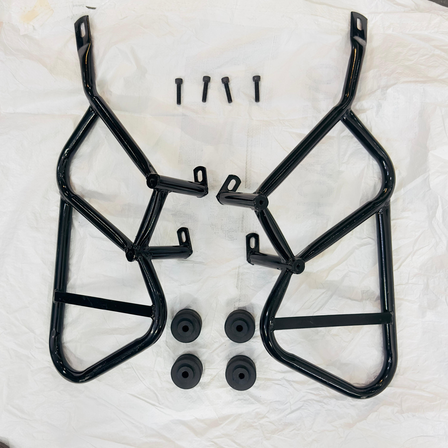 Image of Auto MT N160 / N250 CRASHGUARD LEGGUARD WID Frame Slider for Bajaj Pulsar N160 / N250 Bike Crash Guard (Bajaj)