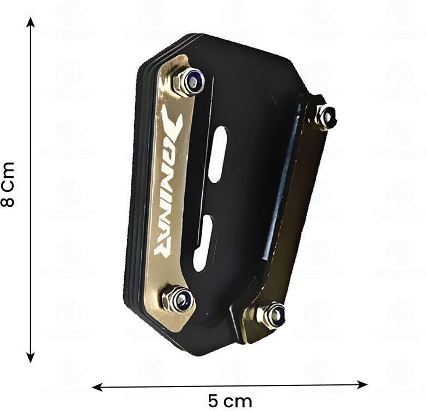 Image of Moto Genius Side Stand Extender for Dominar 250 & 400 | Heavy-Duty Stability Support (Black) Bike Crash Guard