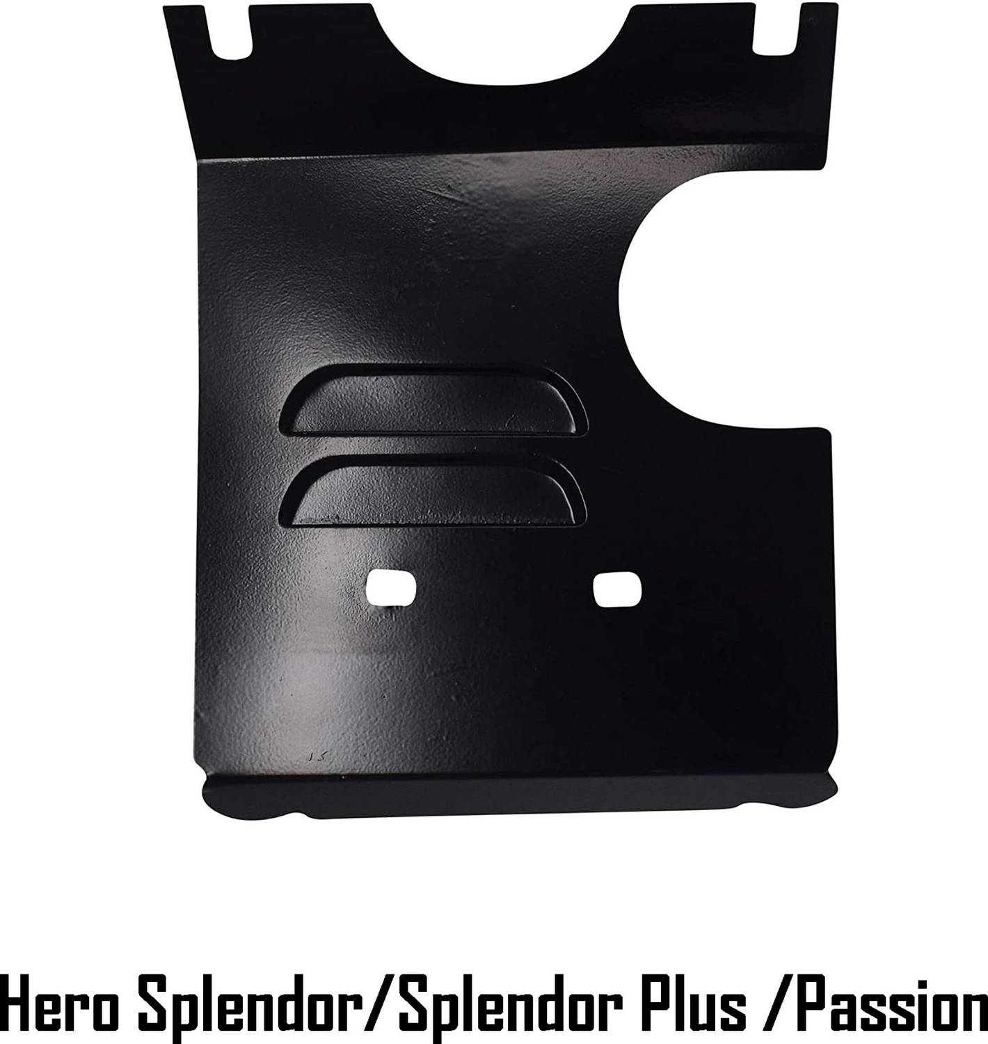 Glam Grab Engine Plate for Hero Splendor+ Black with Silver - Image 5