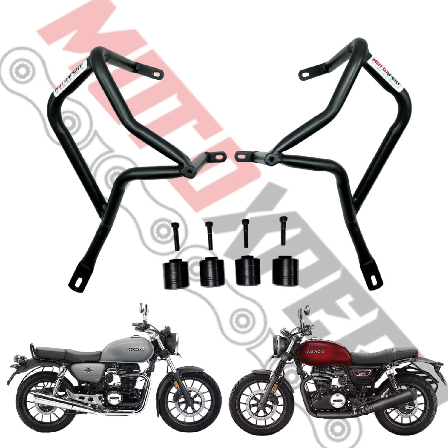 Image of MotoXpert Hness CB350 & CB350RS Heavy Duty Bike Crash Guard