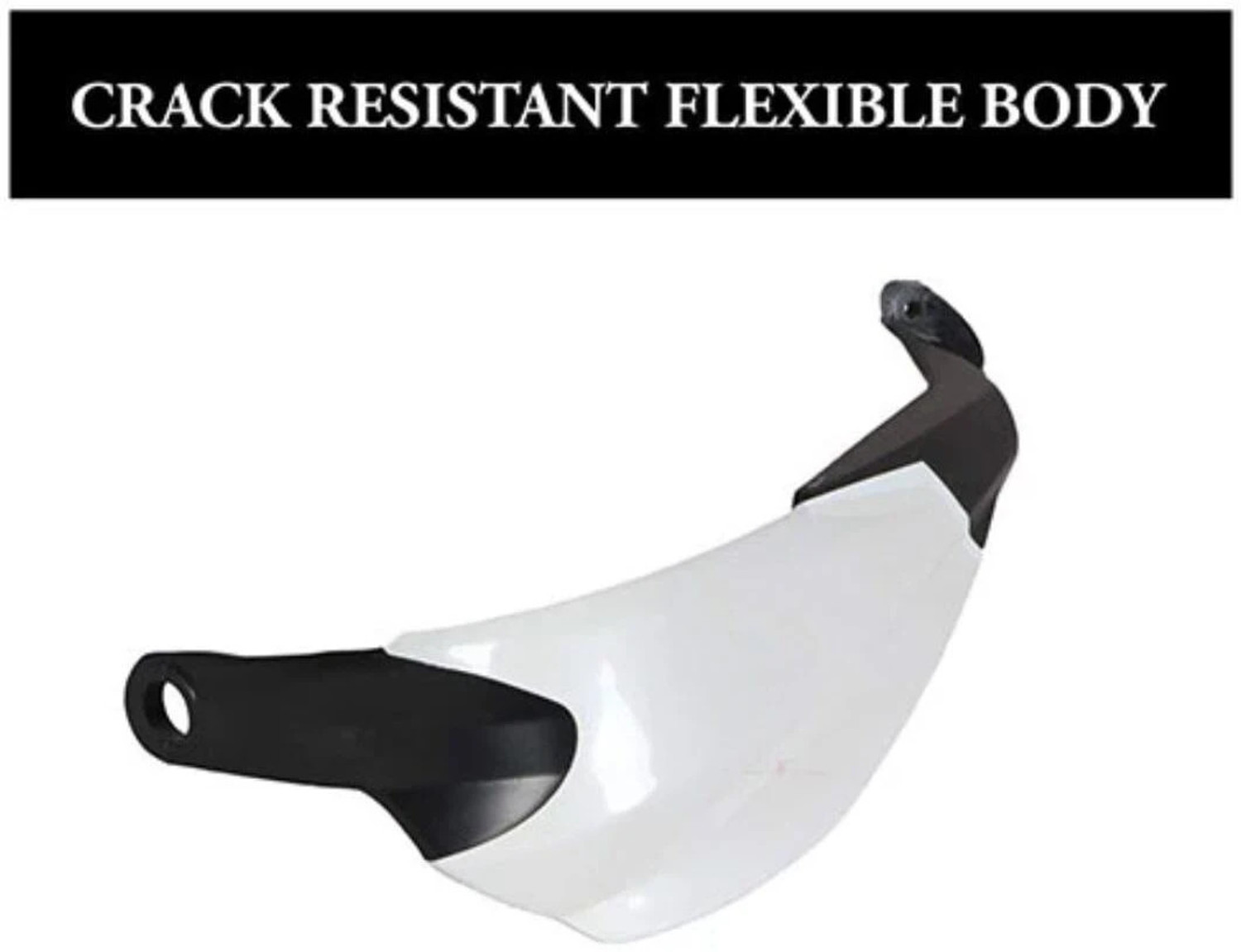 Image of TA BIKE HAND GAURD White And Black Handlebar Hand Guard